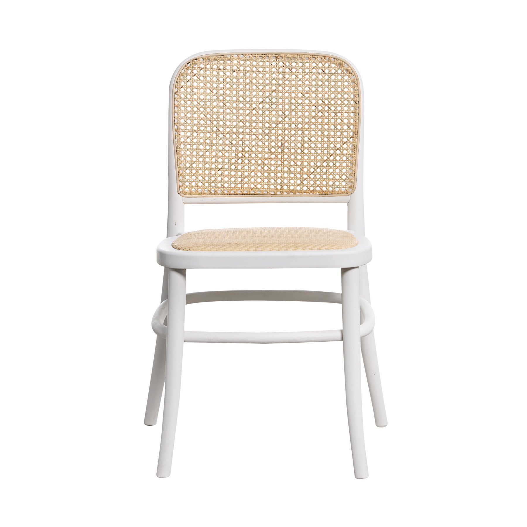 White rattan chair