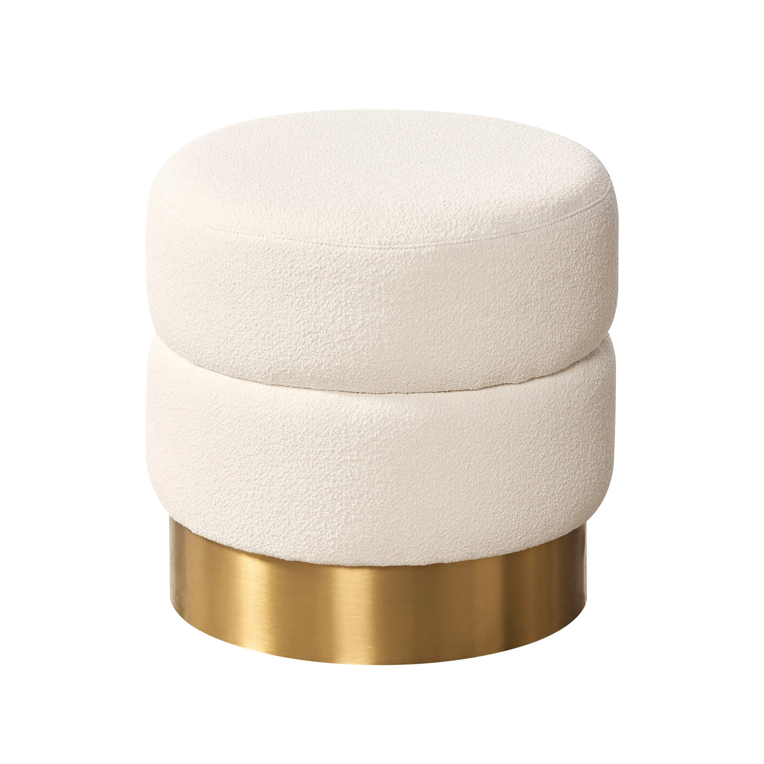 HOLLYWOOD ROUND - WHITE BOUCLE