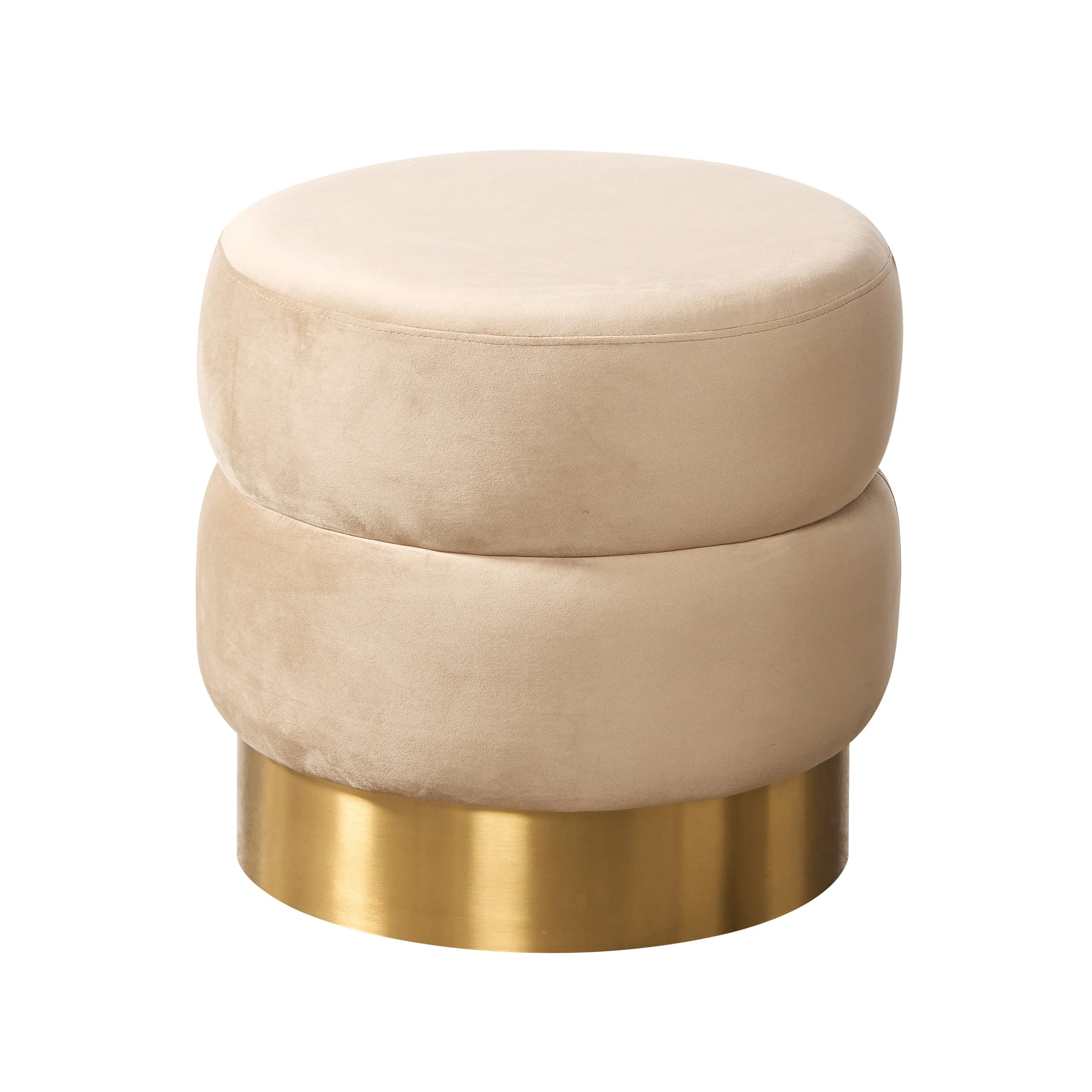 HOLLYWOOD ROUND VELVET - CHAMPAGNE