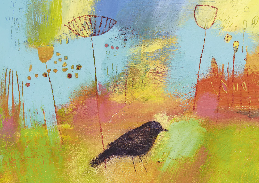 DavidLyonArtJustOneBlackbirdArtCalendar20197