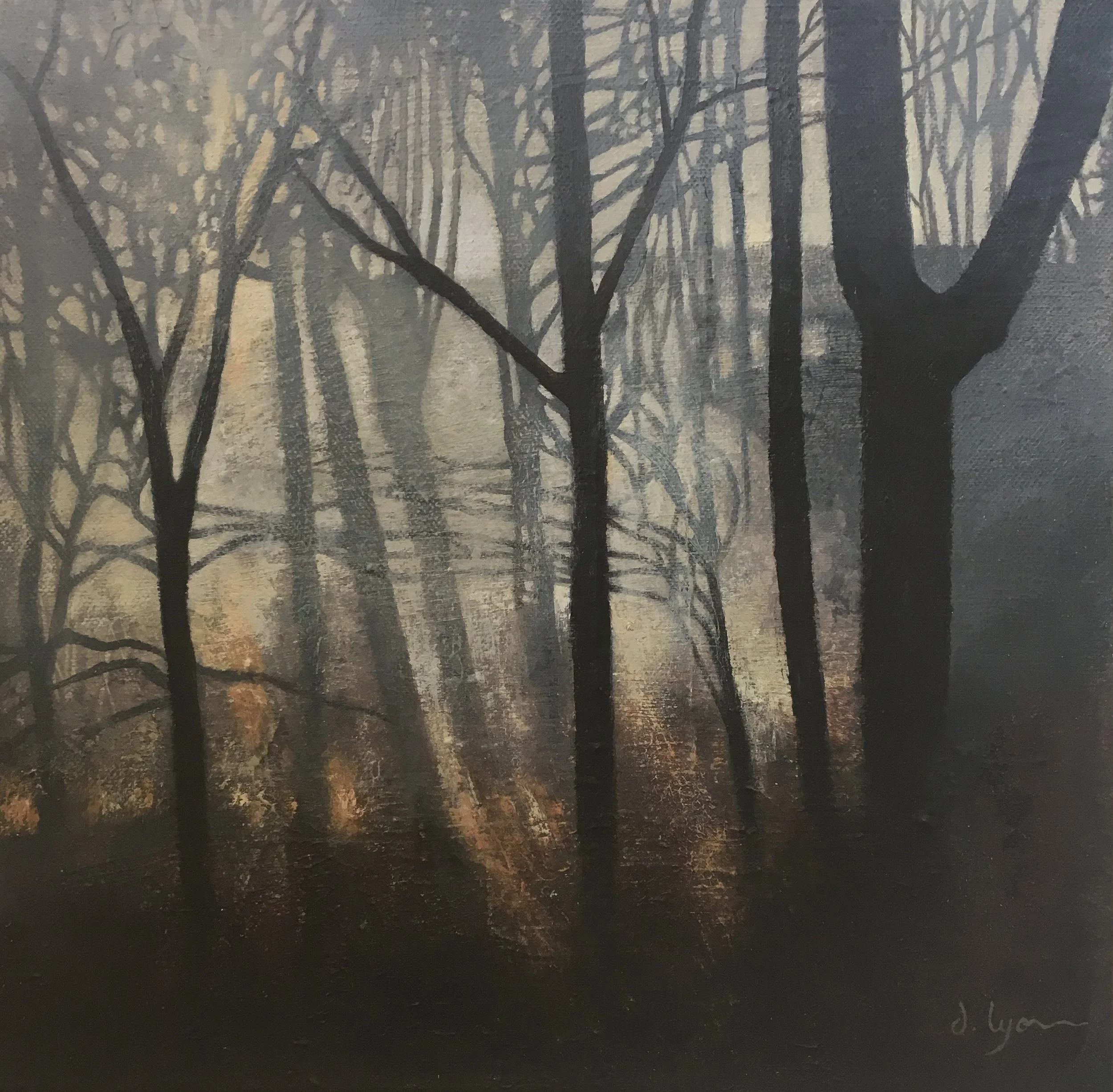 RoundhayParkSunrisethroughaWinterWood