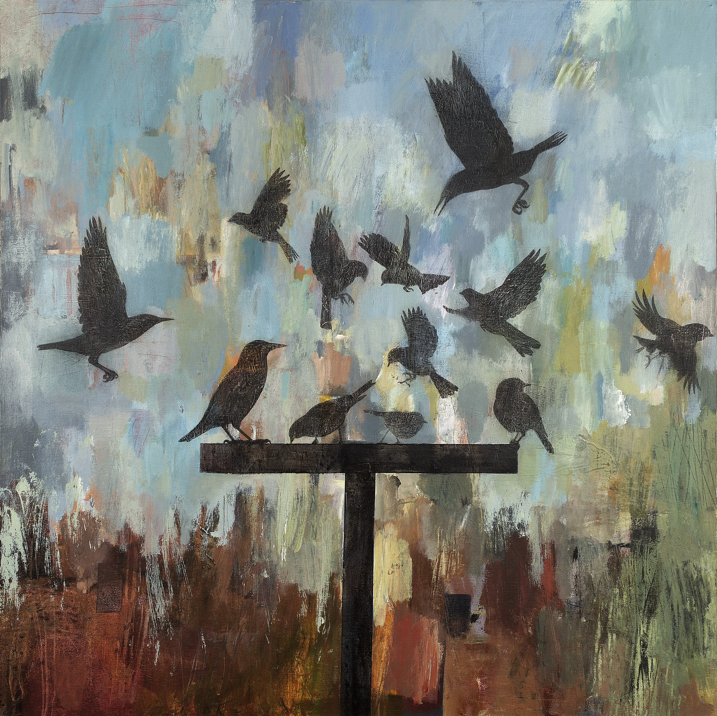 Garden Birds: The Table - Acrylic on Canvas
