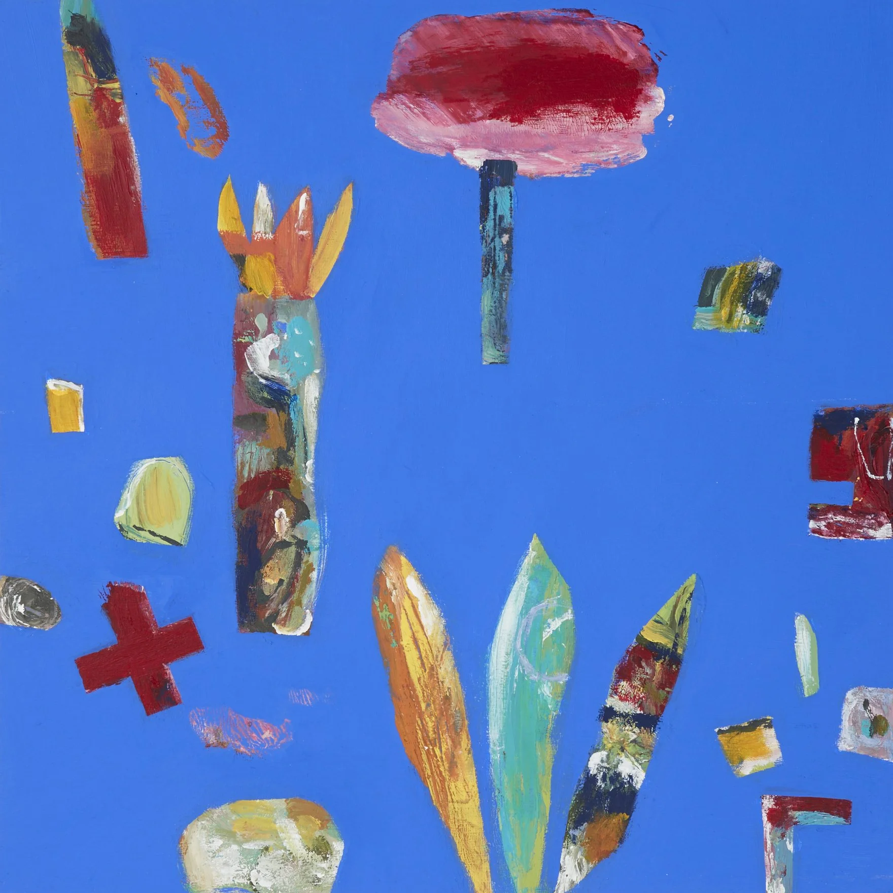 NEW - Portuguese Gardens: Blue, Original by David Lyon - Acrylic on Board, Framed