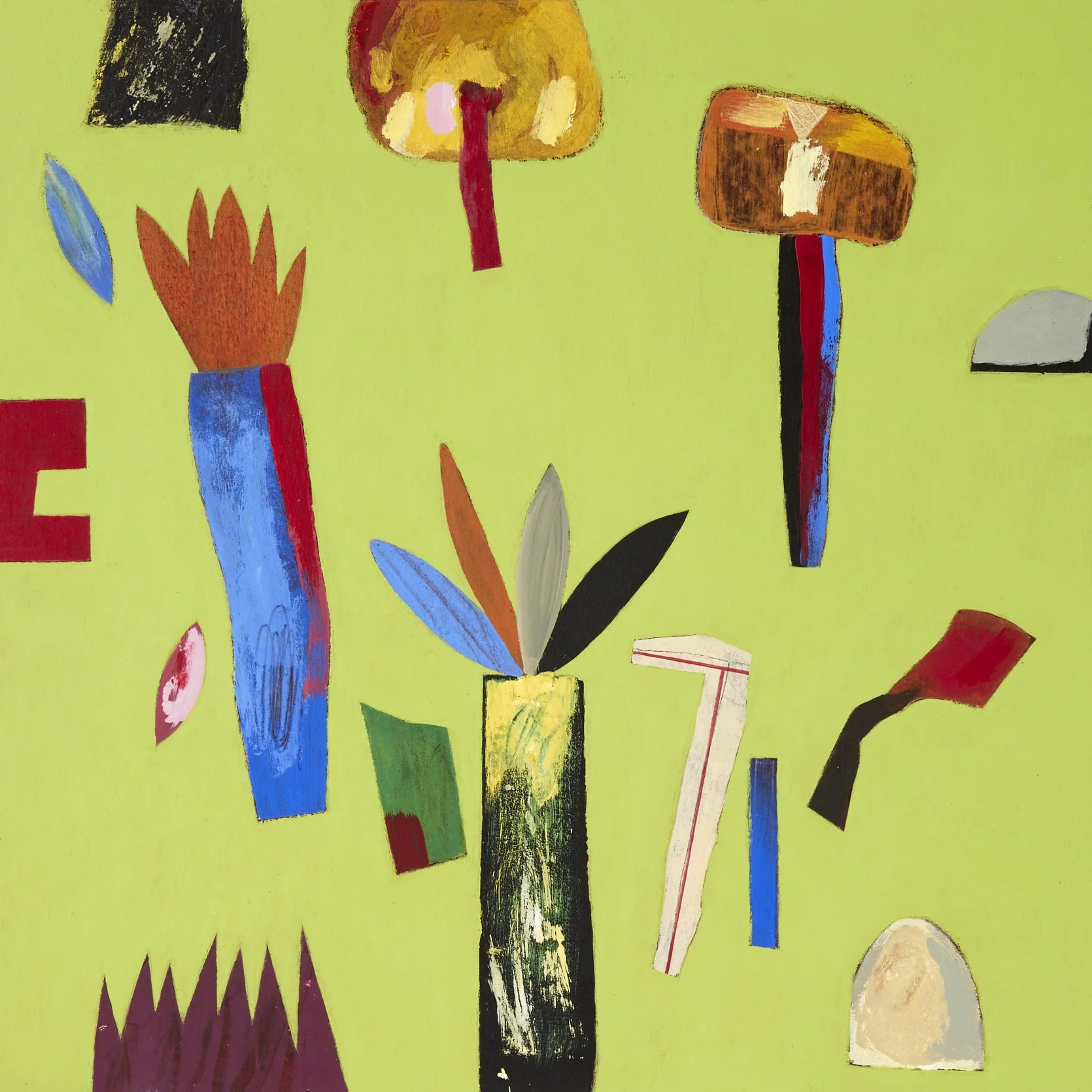 NEW - Portuguese Gardens: Lime, Original by David Lyon - Acrylic on Board, Framed