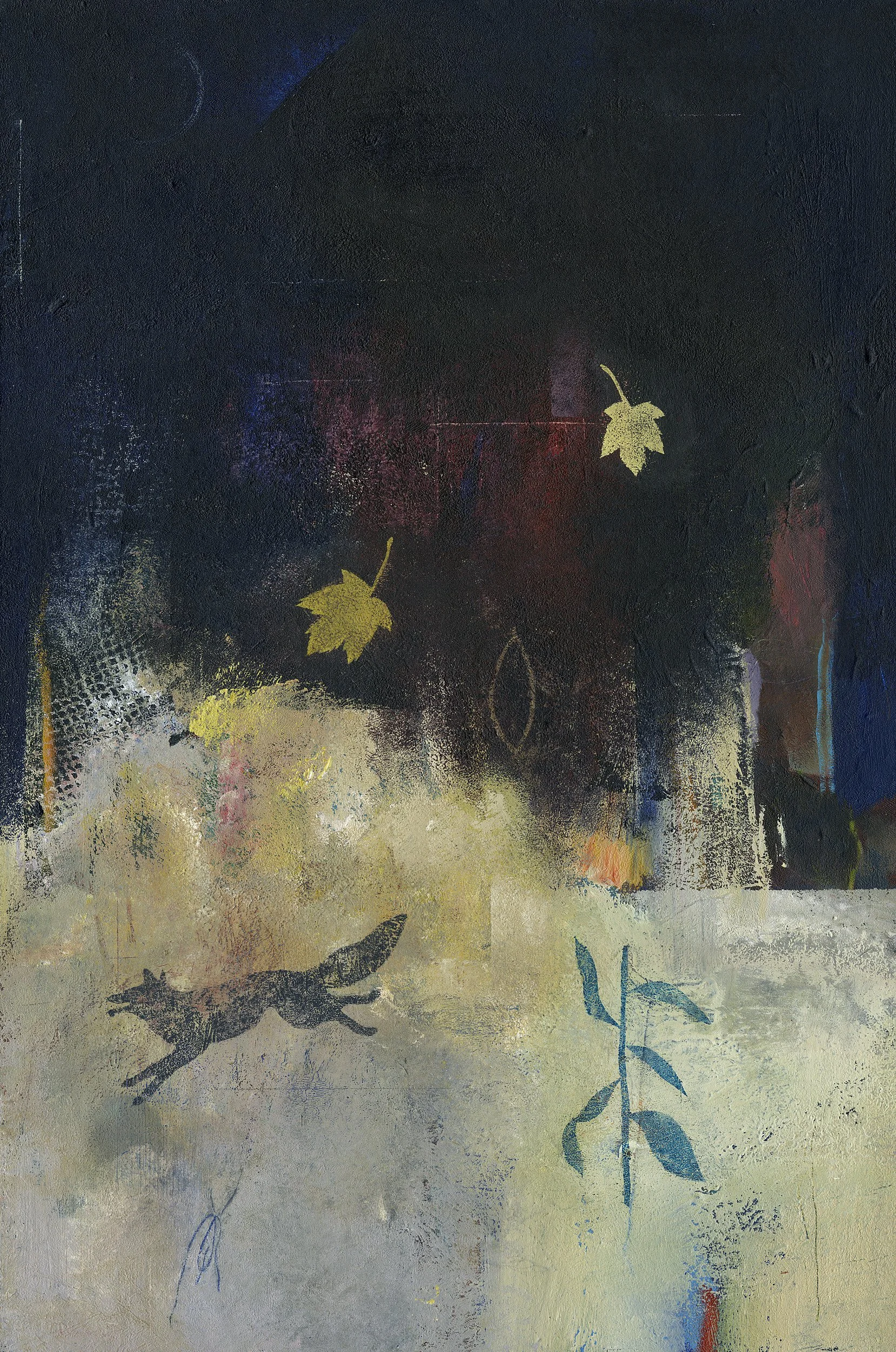 NEW - Fox In The Garden by David Lyon - Original, Acrylic on Board