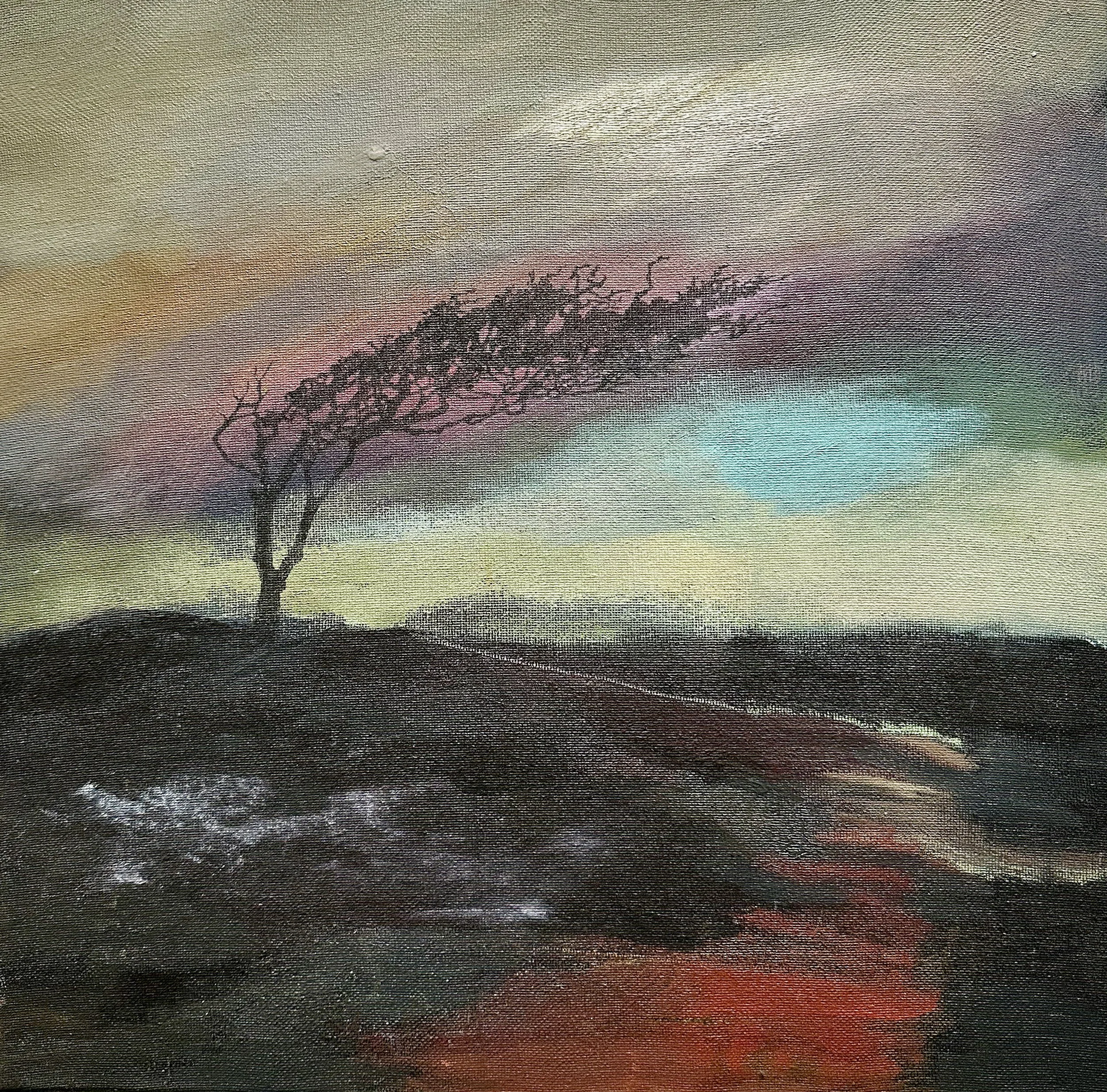 NEW - Windswept Tree, North Yorkshire - Original by David Lyon