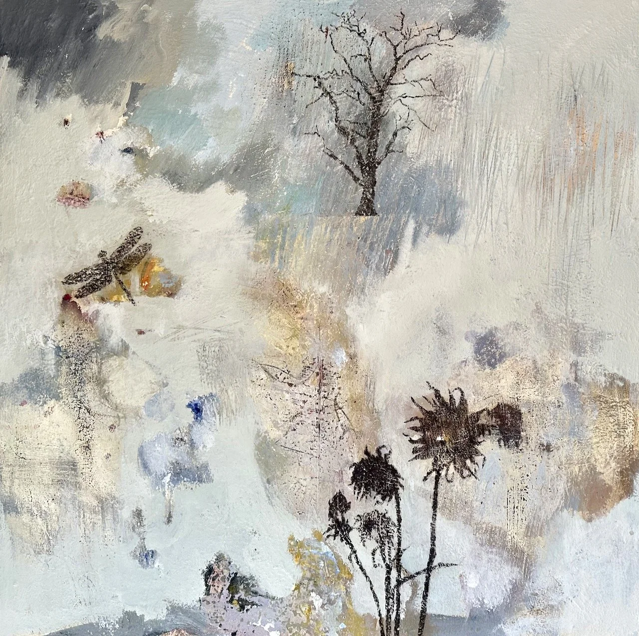 NEW - Sunflowers Nod, Original by David Lyon