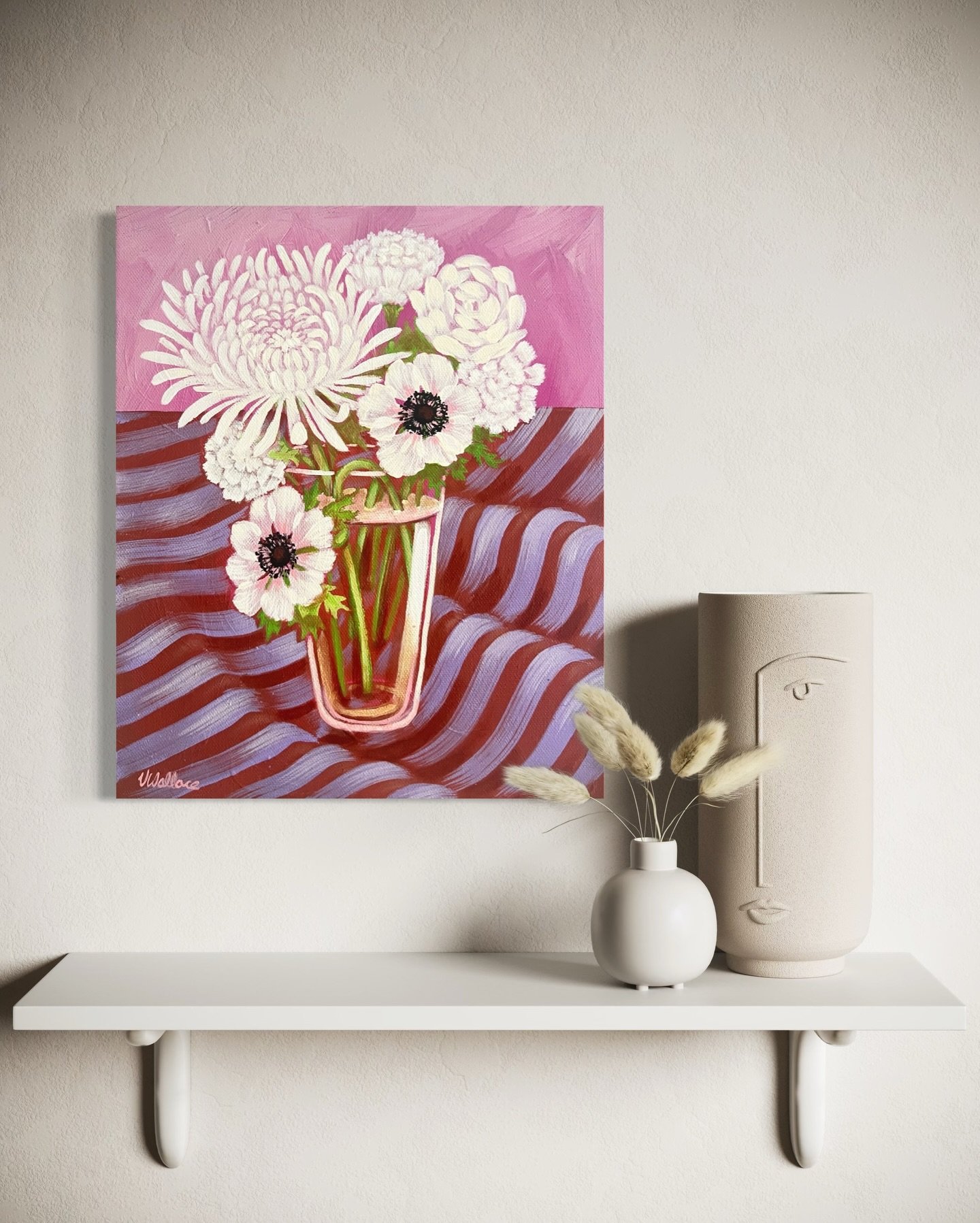 Festive exhibitions and parties are upon us, including &rsquo;Tenfold&rsquo; at @thesidegallery 

The two paintings will be available, perfect for gifting or decorating a corner.

&lsquo;From Violet&rsquo;s Garden&rsquo; (after my grandma, who loved 