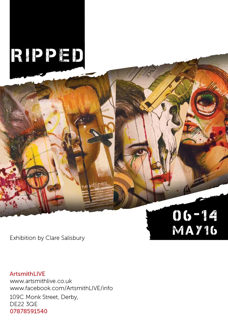 Design of the poster for the MAY 16 expo @ Artsmith Live - Derby