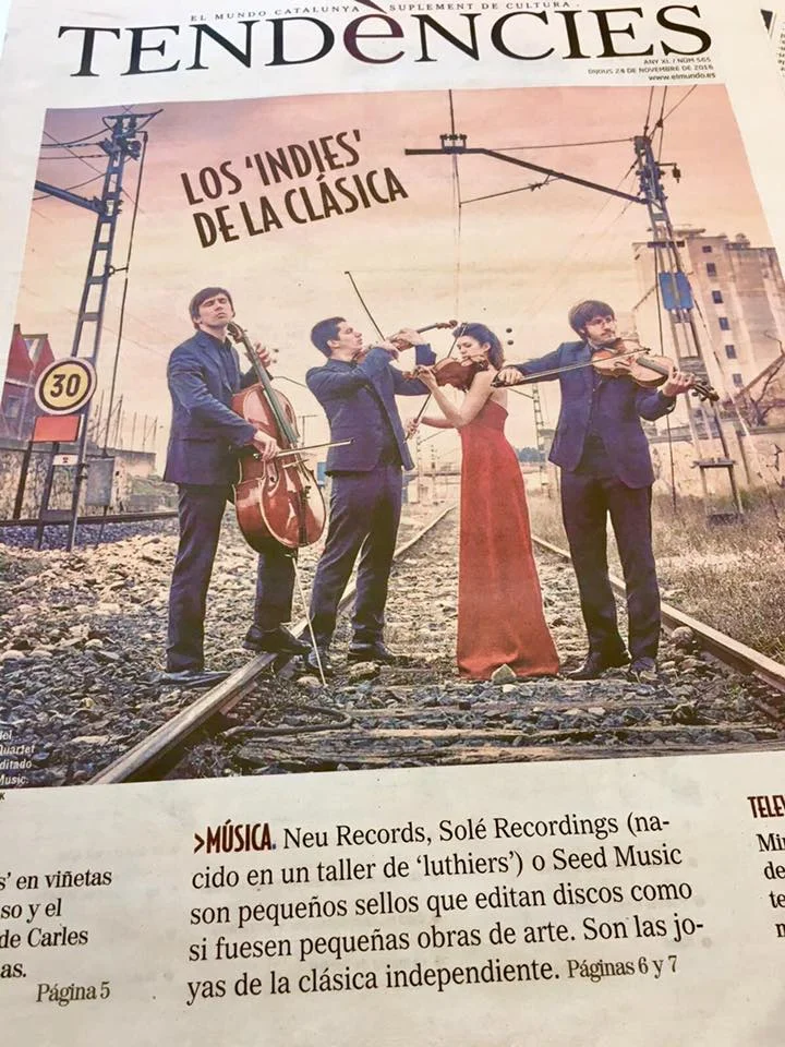 EL MUNDO, SUPLEMENT CULTURAL - BARCELONA 24.11.2016 Report about de new release and Seed Music - Artist Service (spanish)