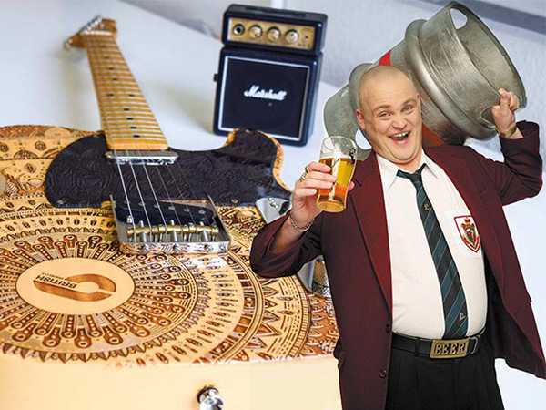This axe is on fire, the execution is wonderfully achieved! Al Murray - The Pub Landlord