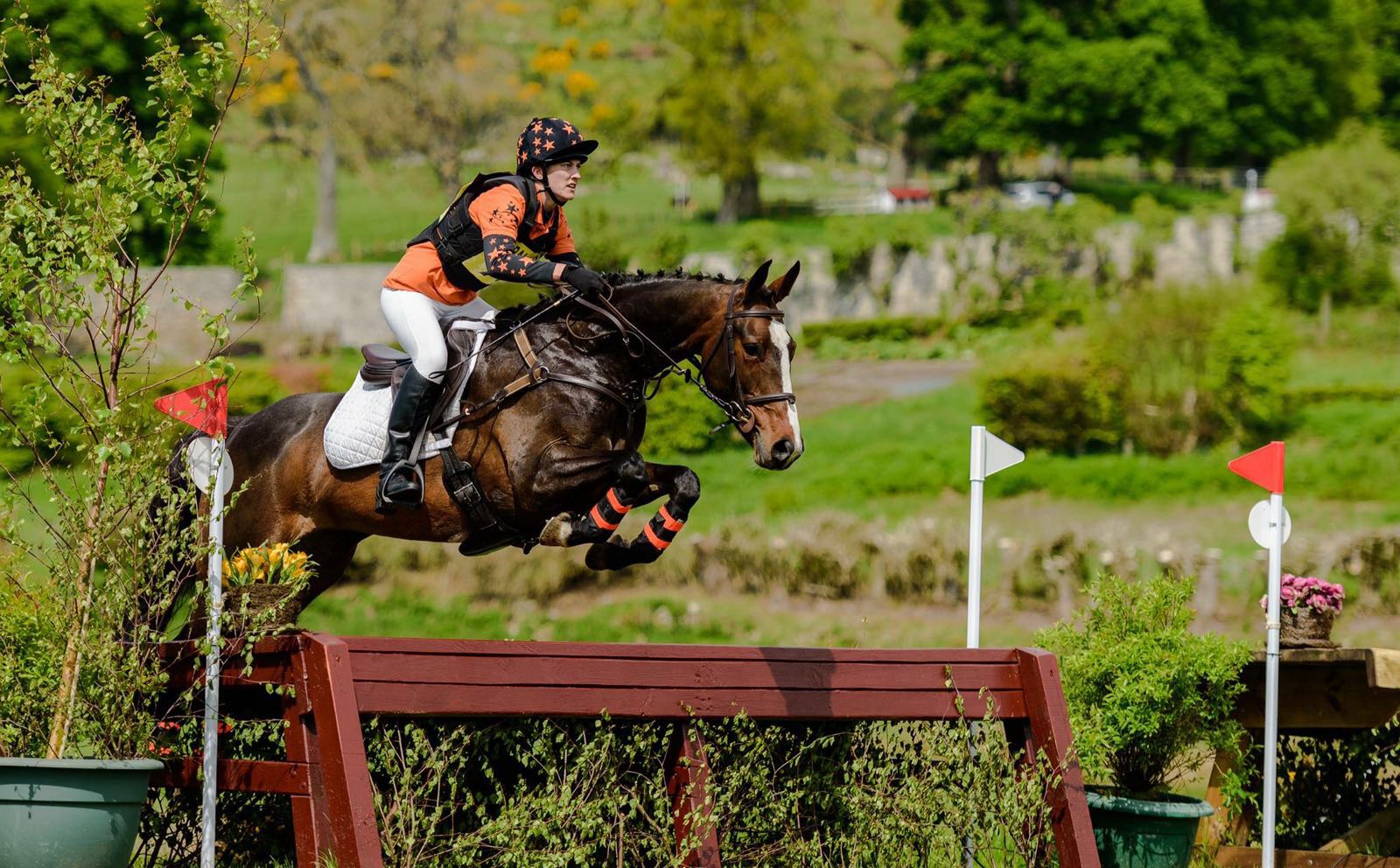 Teresa competing with her Mare Tegan.