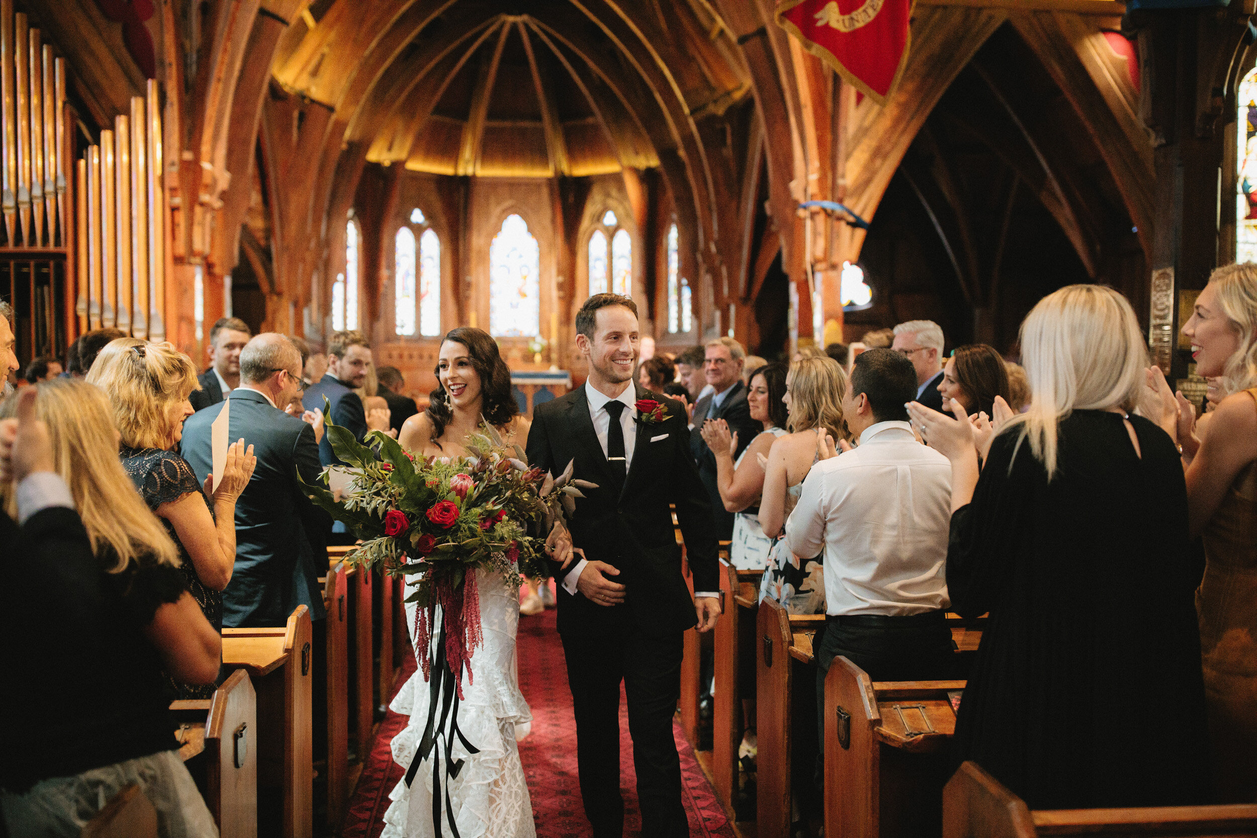 Wellington City church wedding
