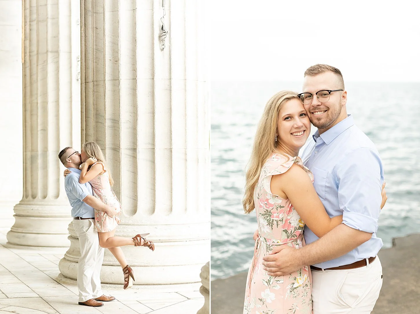 Alyssa &amp; Krystian | Rainy Museum Campus Engagement Session in Chicago, IL