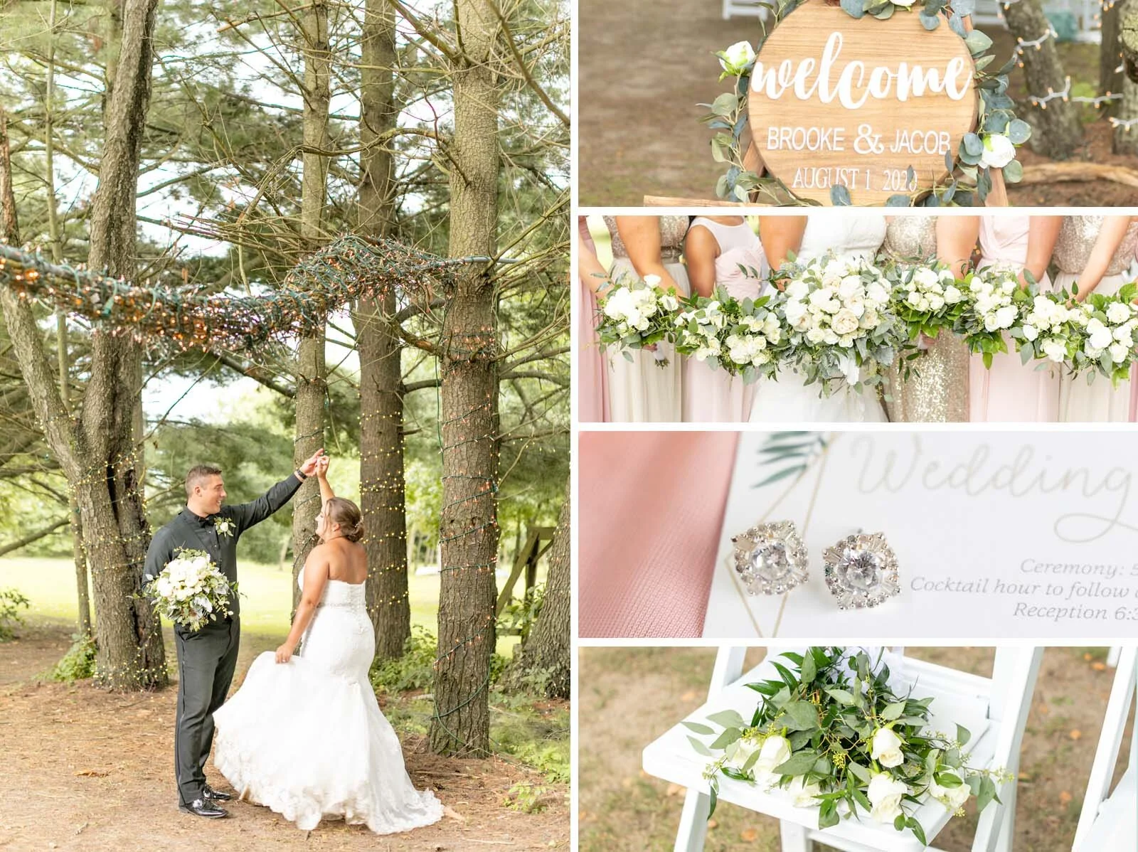 Brooke &amp; Jake | Whimsical Woodsy Summer Wedding at Covenant Creek in Manhattan, Illinois