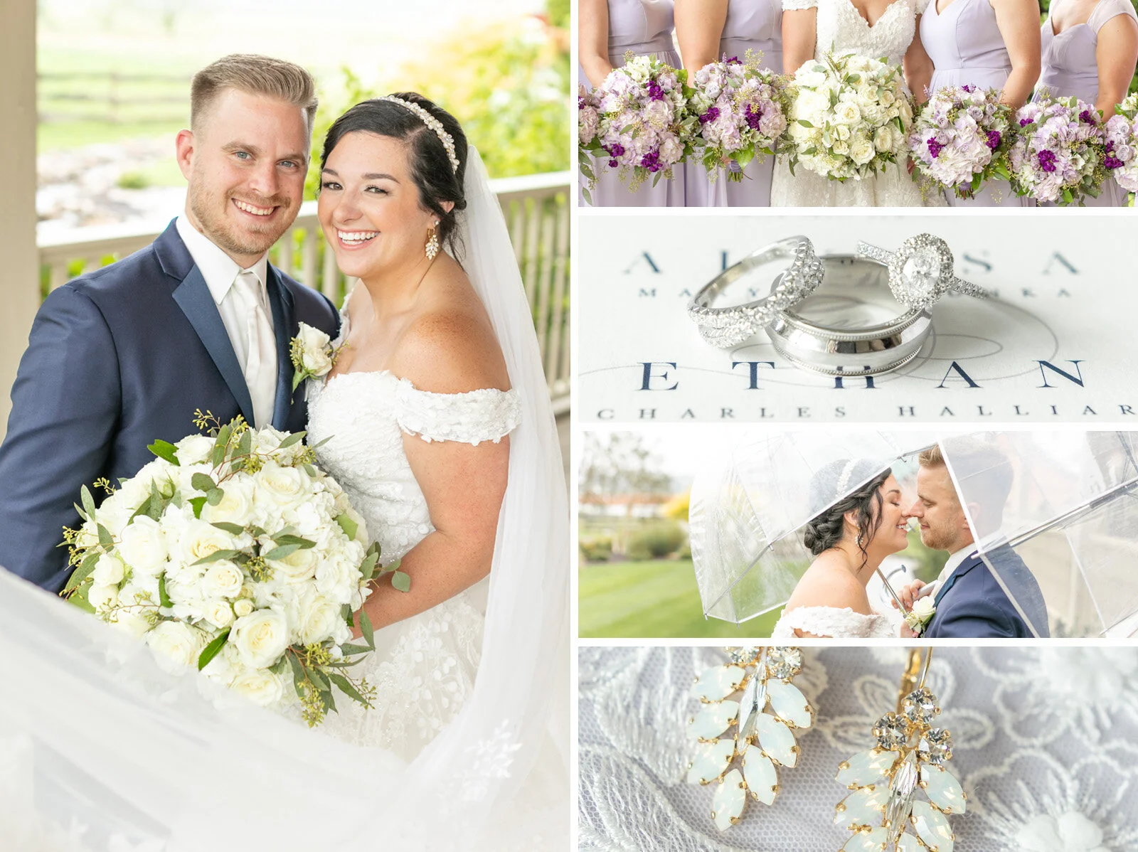 Alyssa &amp; Ethan | Lavender and Navy Wedding at Fair Oaks Farms in Fair Oaks, Indiana
