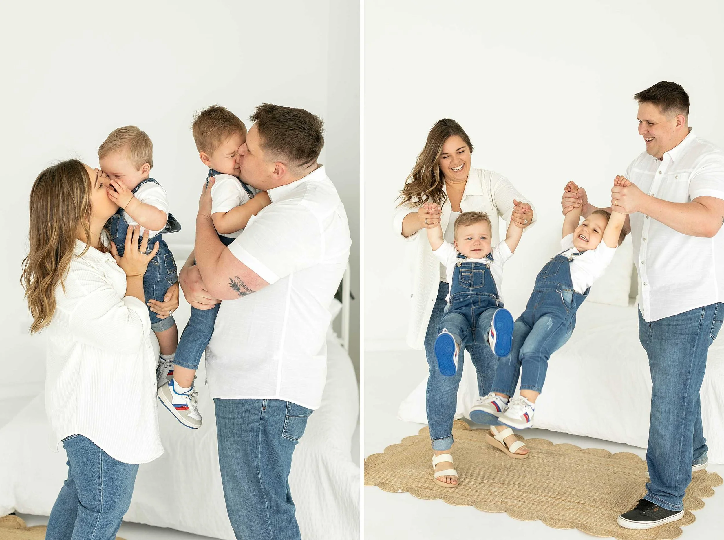 Denim studio family photos in manhattan illinois