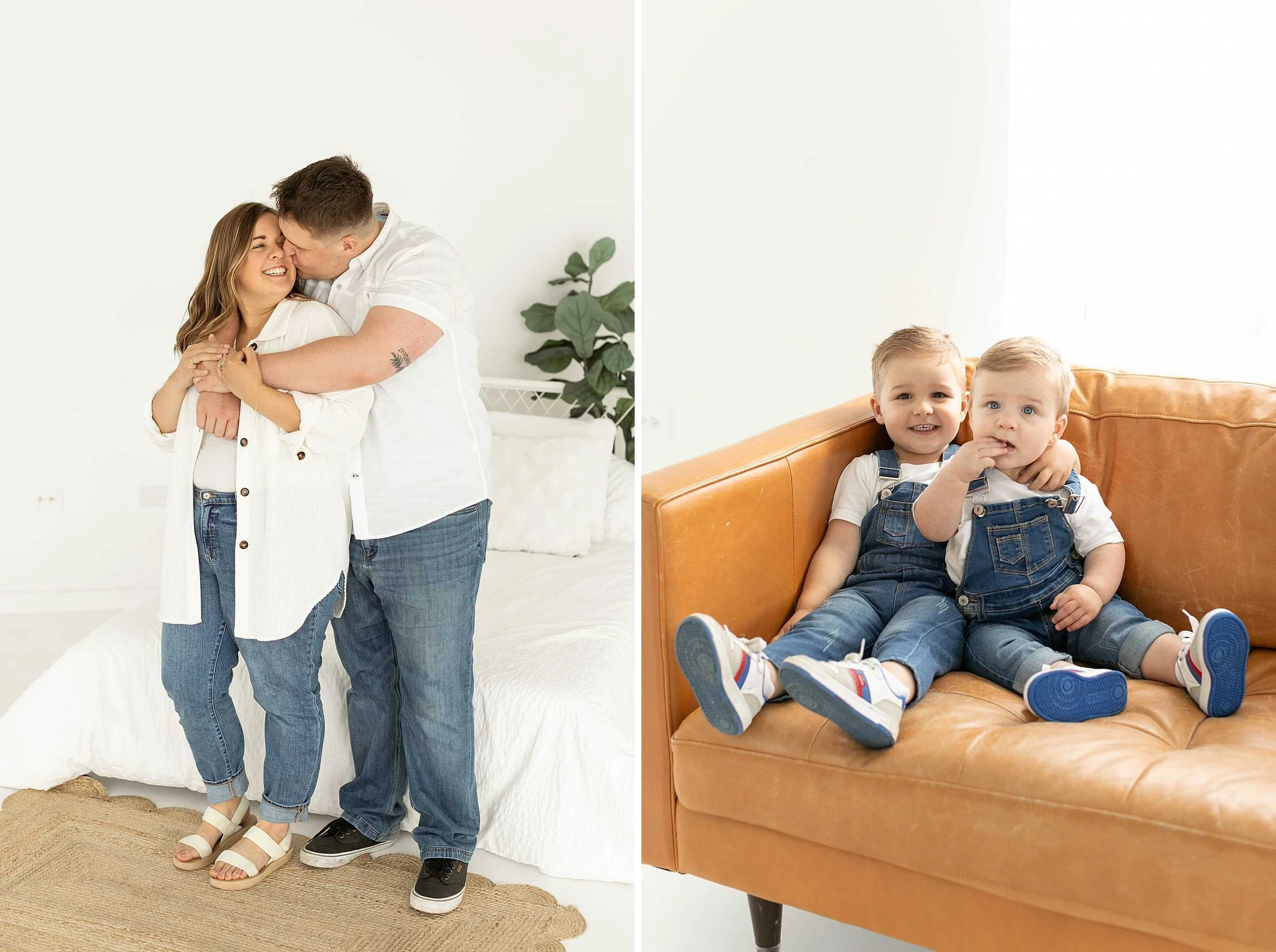 Denim studio family photos in manhattan illinois