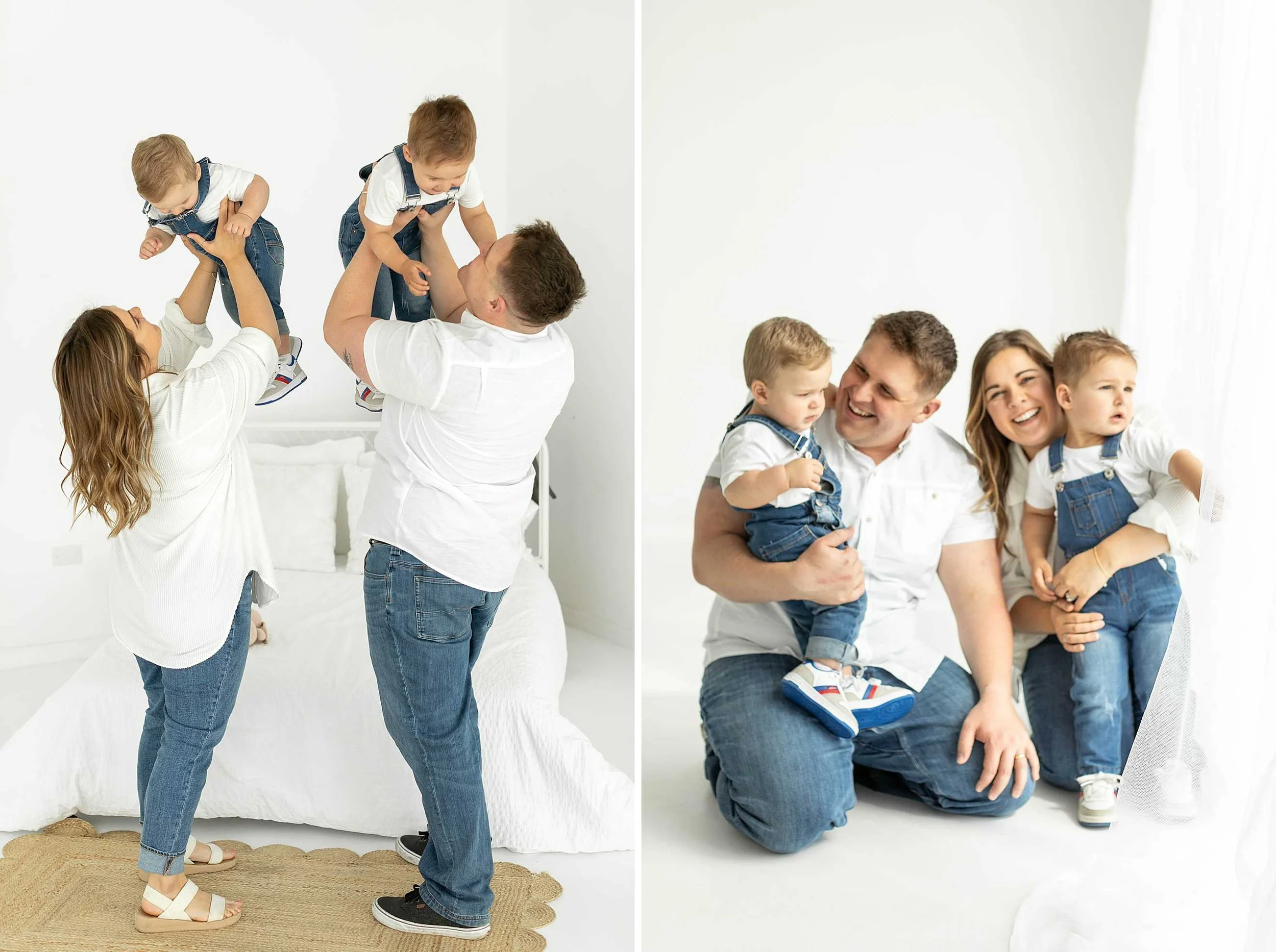Denim studio family photos in manhattan illinois