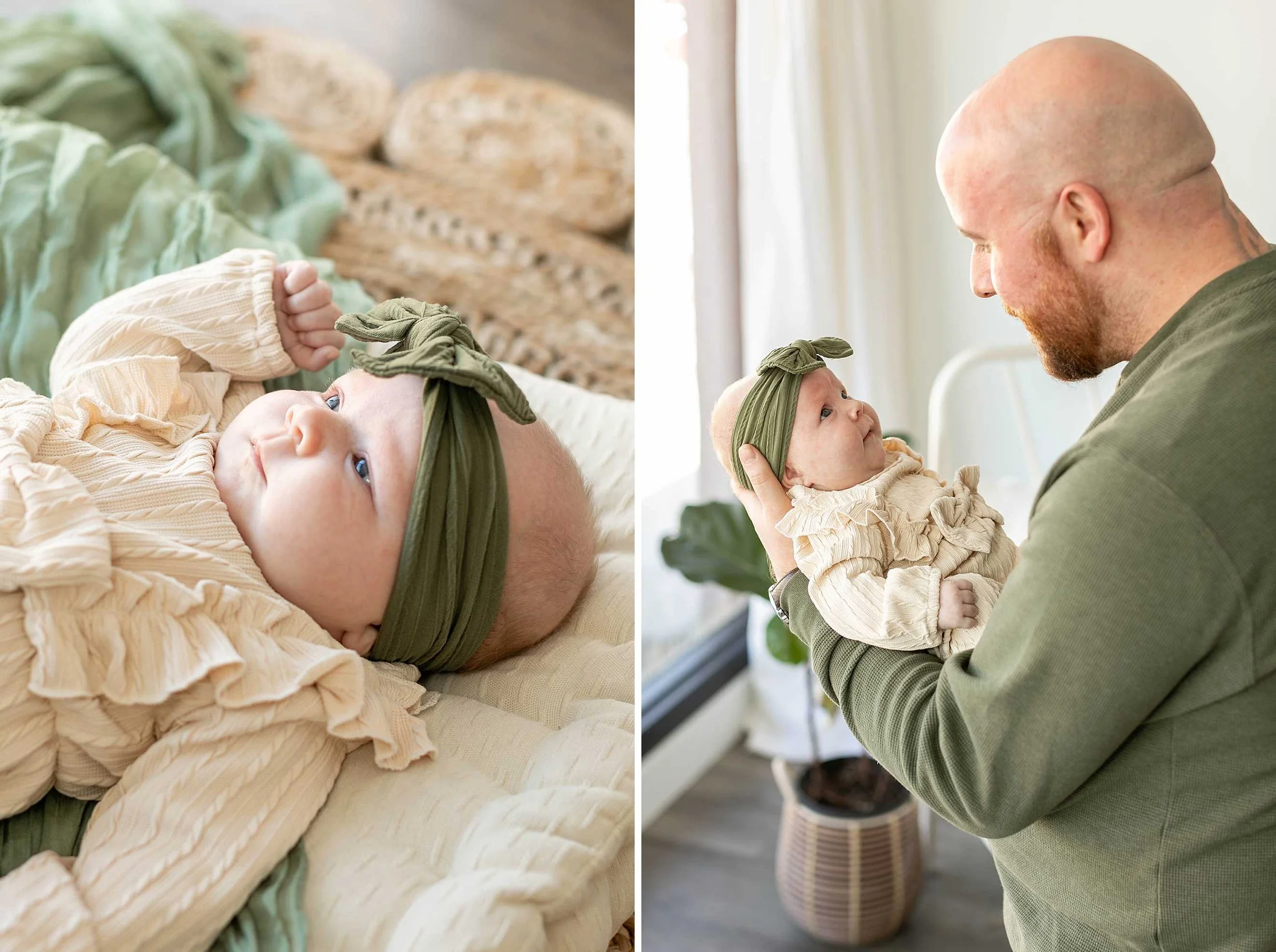 Neutral studio newborn session at studio 388 in kankakee illinois