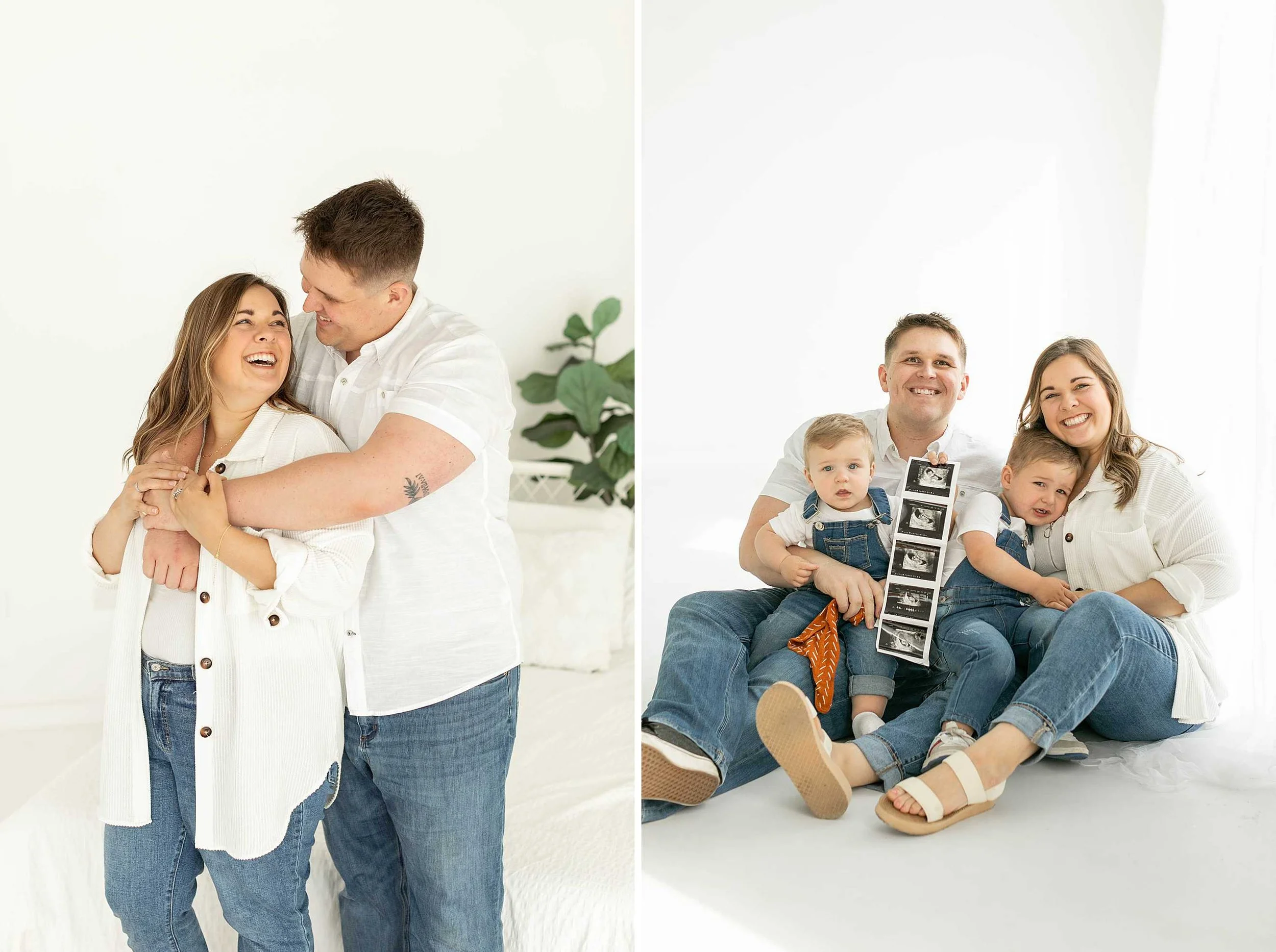 Denim studio family photos in manhattan illinois