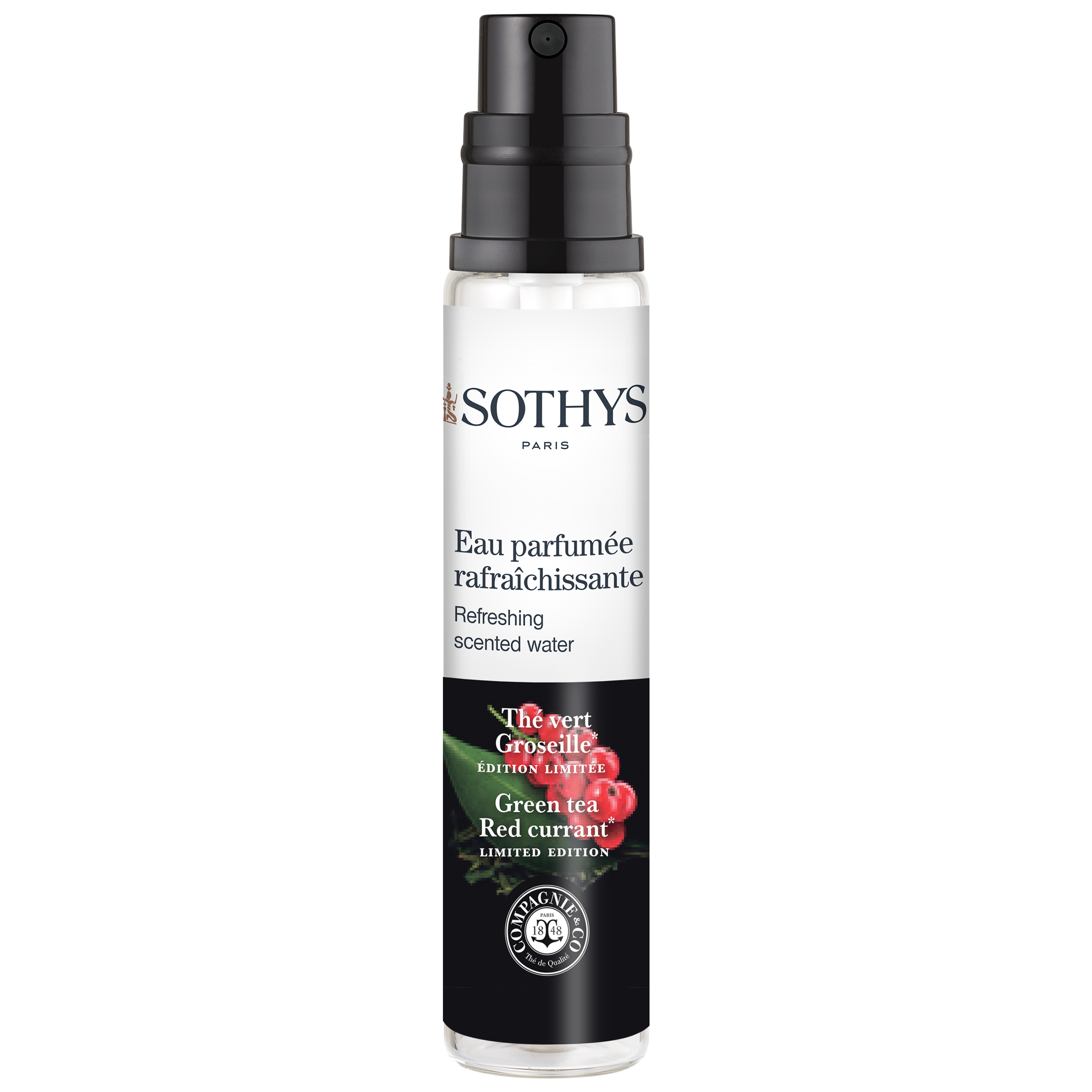 Eau parfumée rafraichissante - Thé vert & groseille