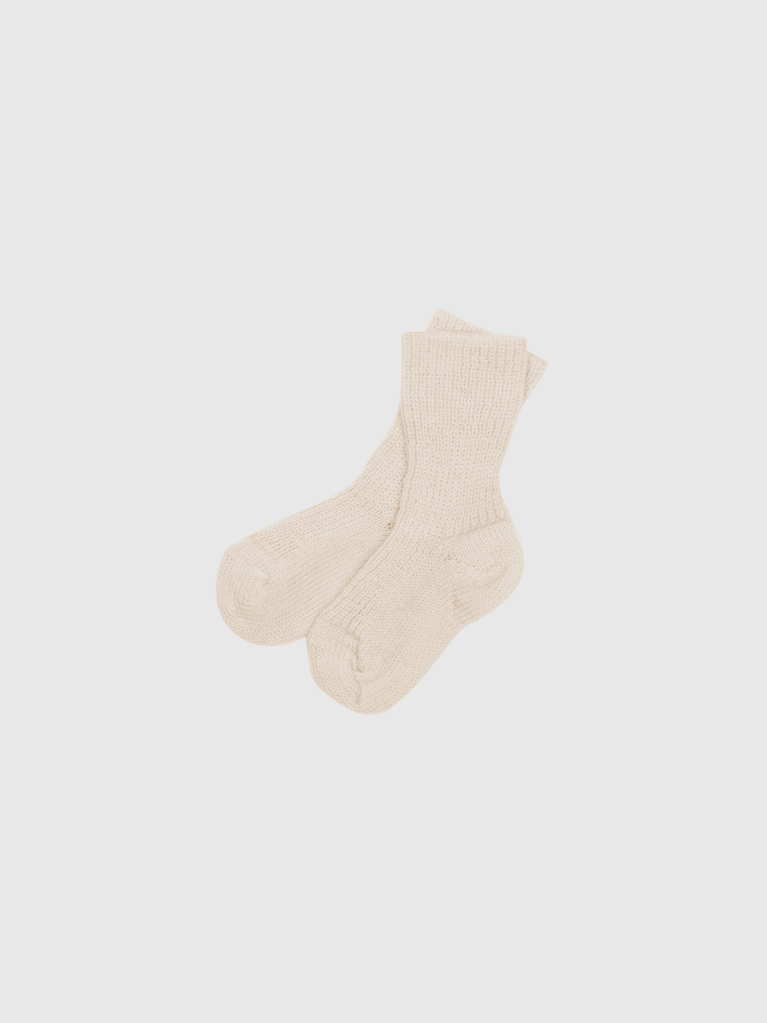 MINI LILA - organic merino wool socks - red, navy and natural