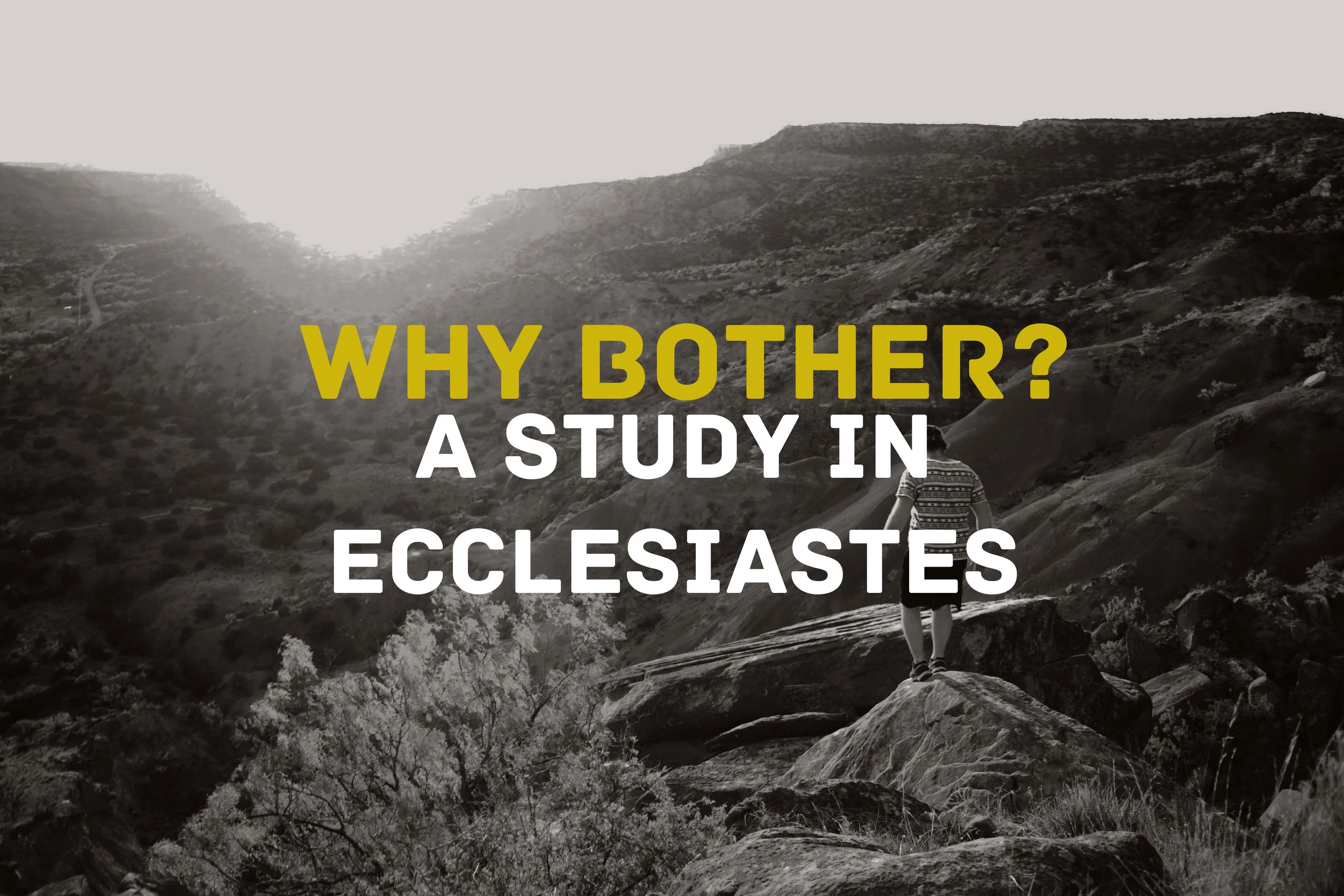 Ecclesiastes || 3 || Why Bother? || Matthew Dowdswell 