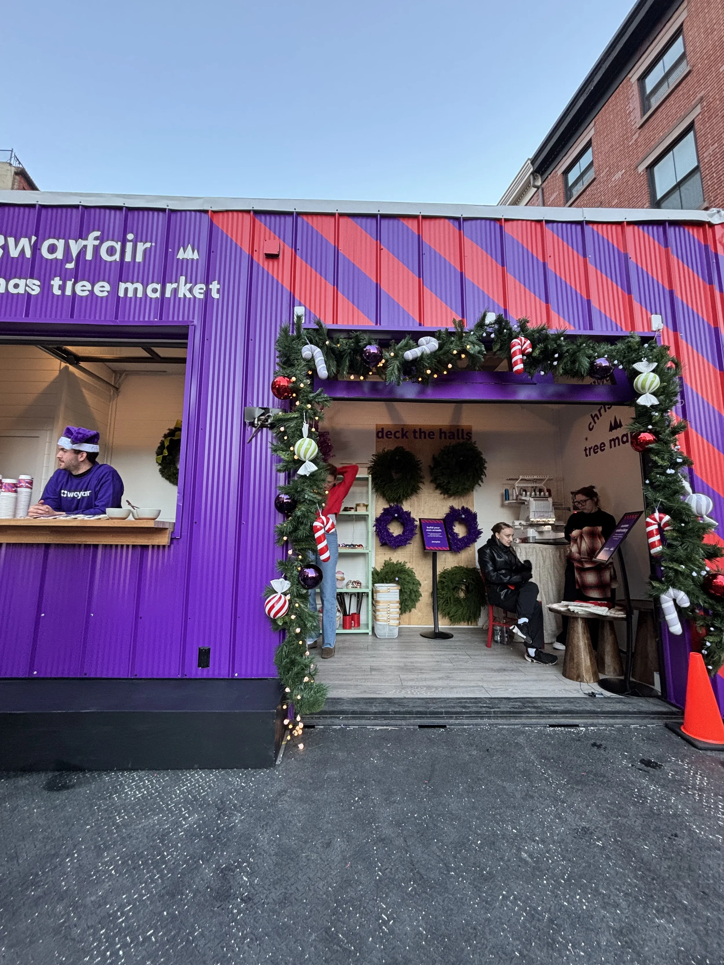 Wayfair Holiday Tree Market Activation
