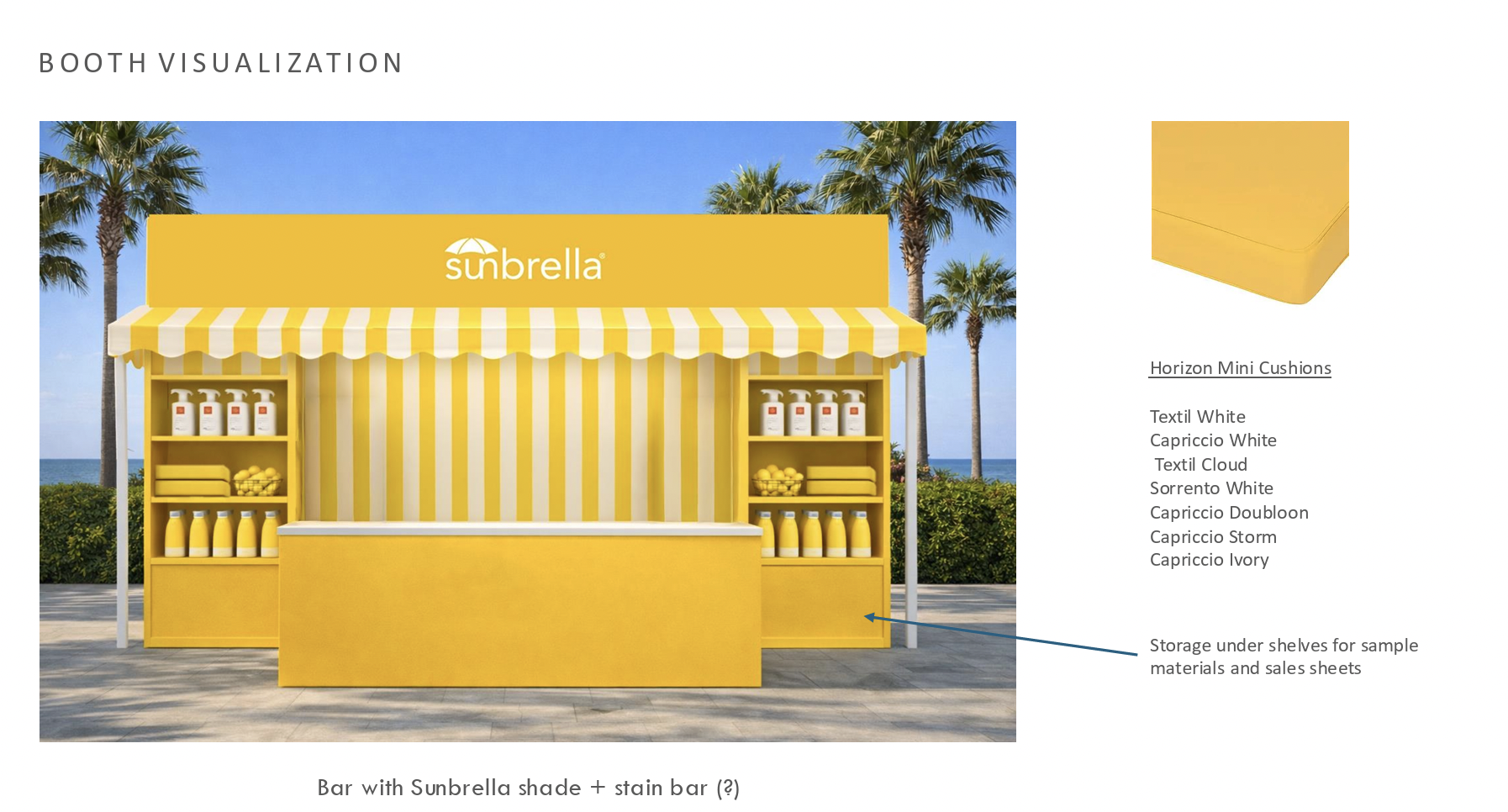 AI Visualization of booth for production