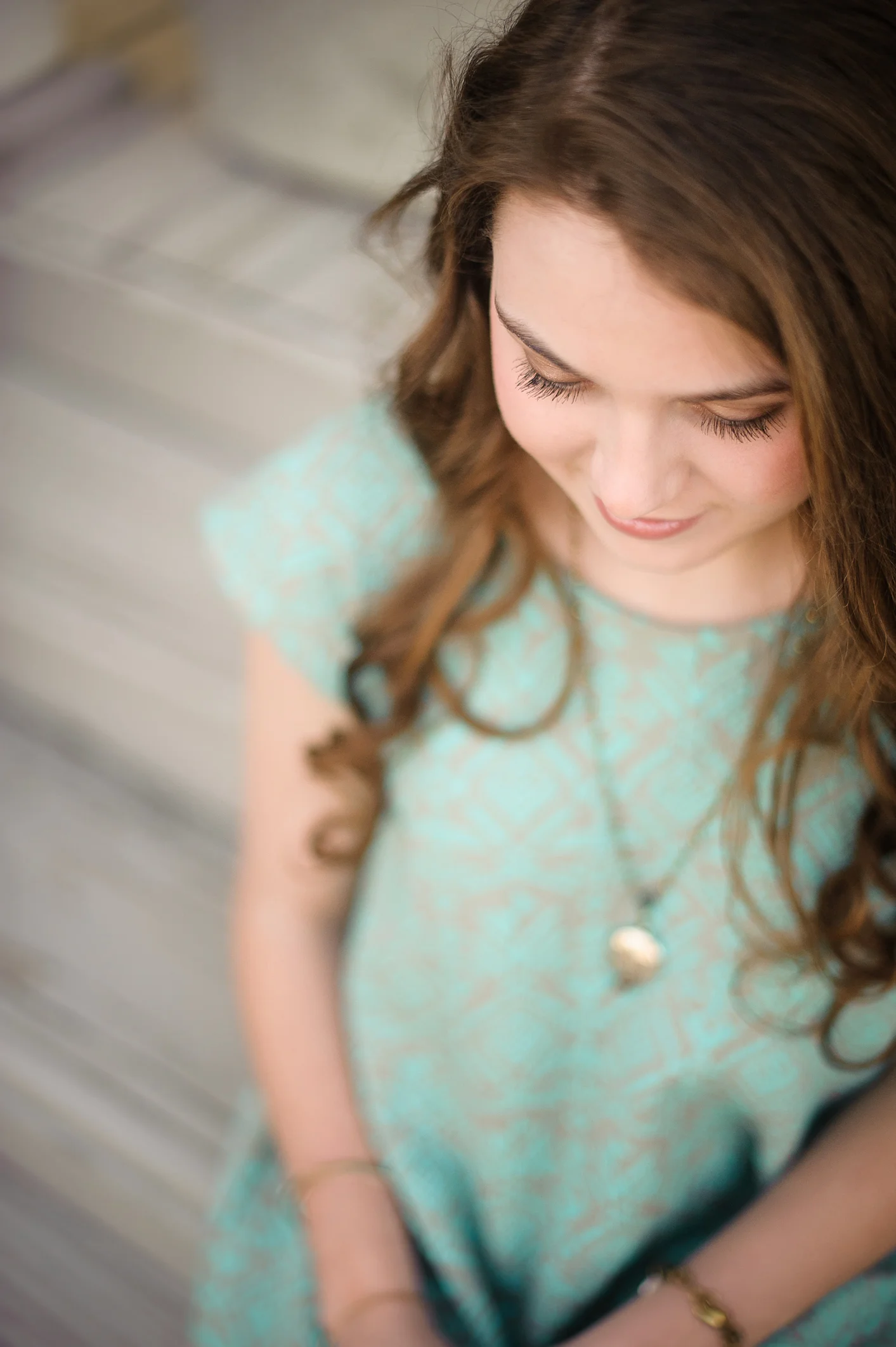 Emily's senior session in the peach trees