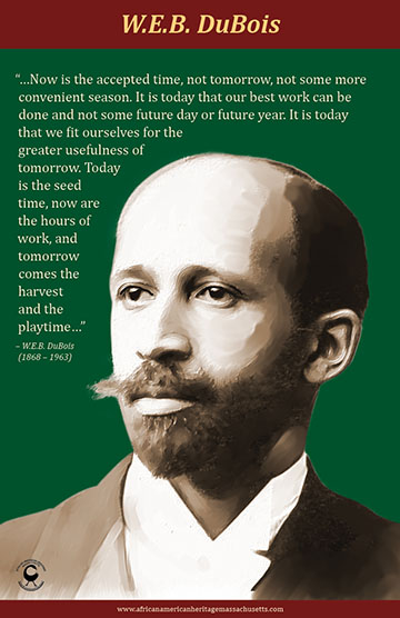 WEB Dubois NEW African American Famous Author Classroom Motivational POSTER 