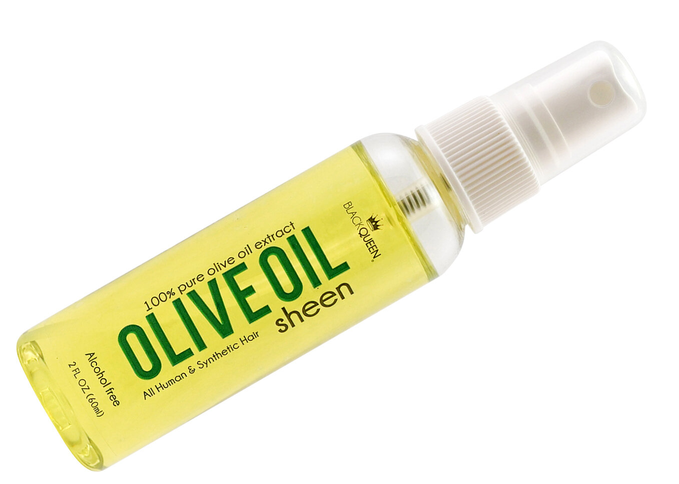 Black Queen-Olive Oil Sheen Spray 8oz 2oz Alchohol Free