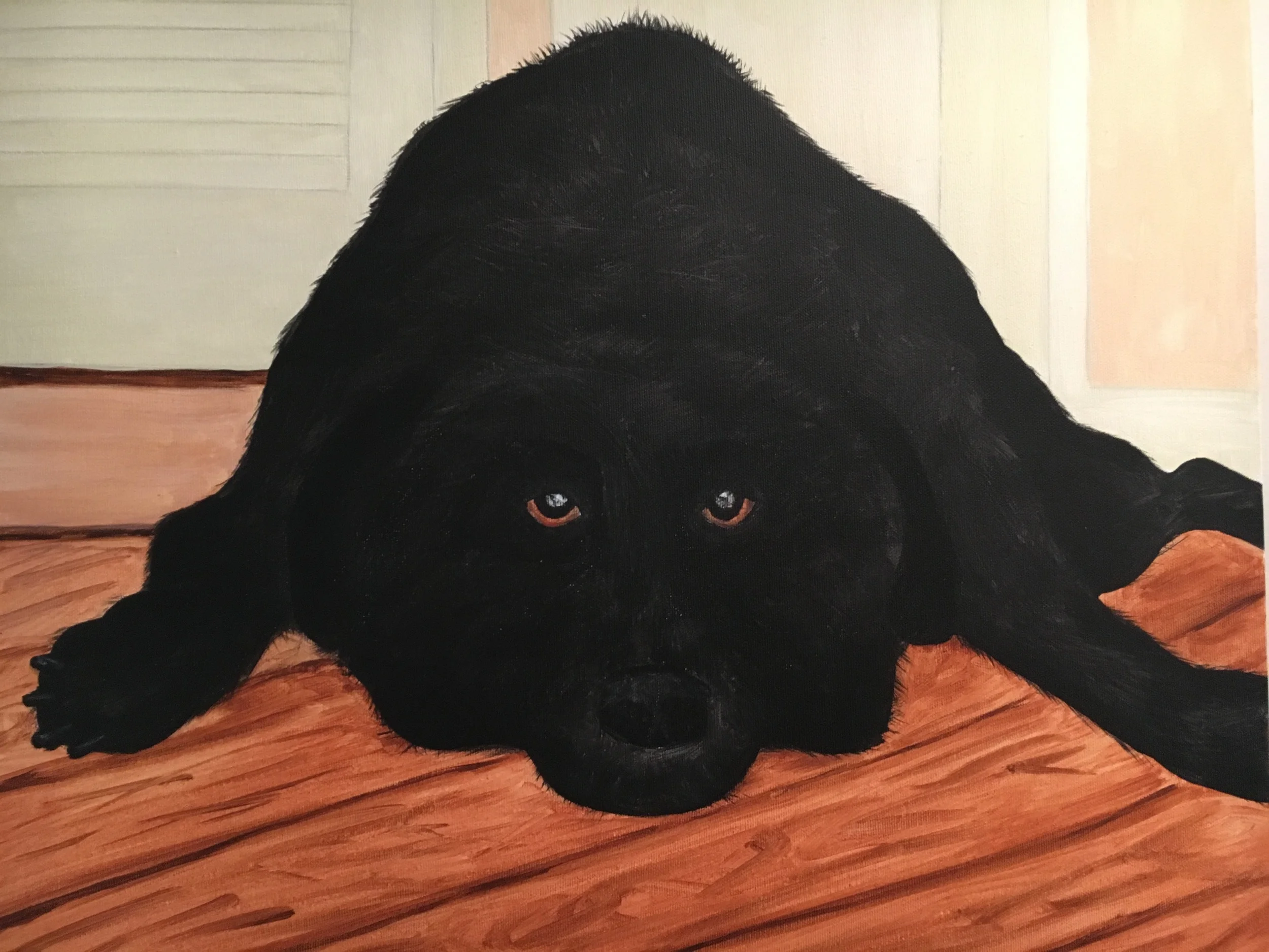 Dog tired (16" x 20")