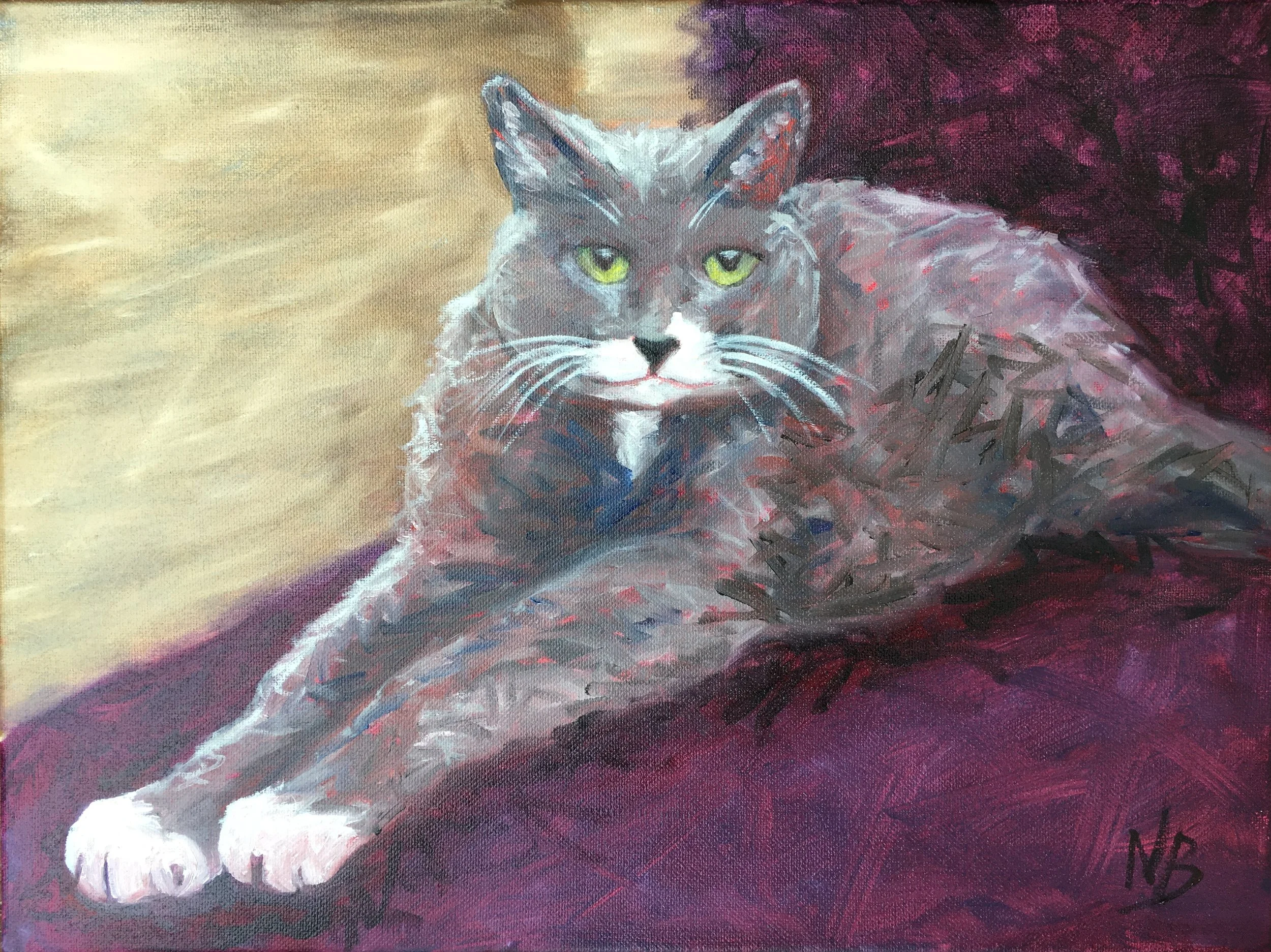 The cat that ate the other cat (16" x20")