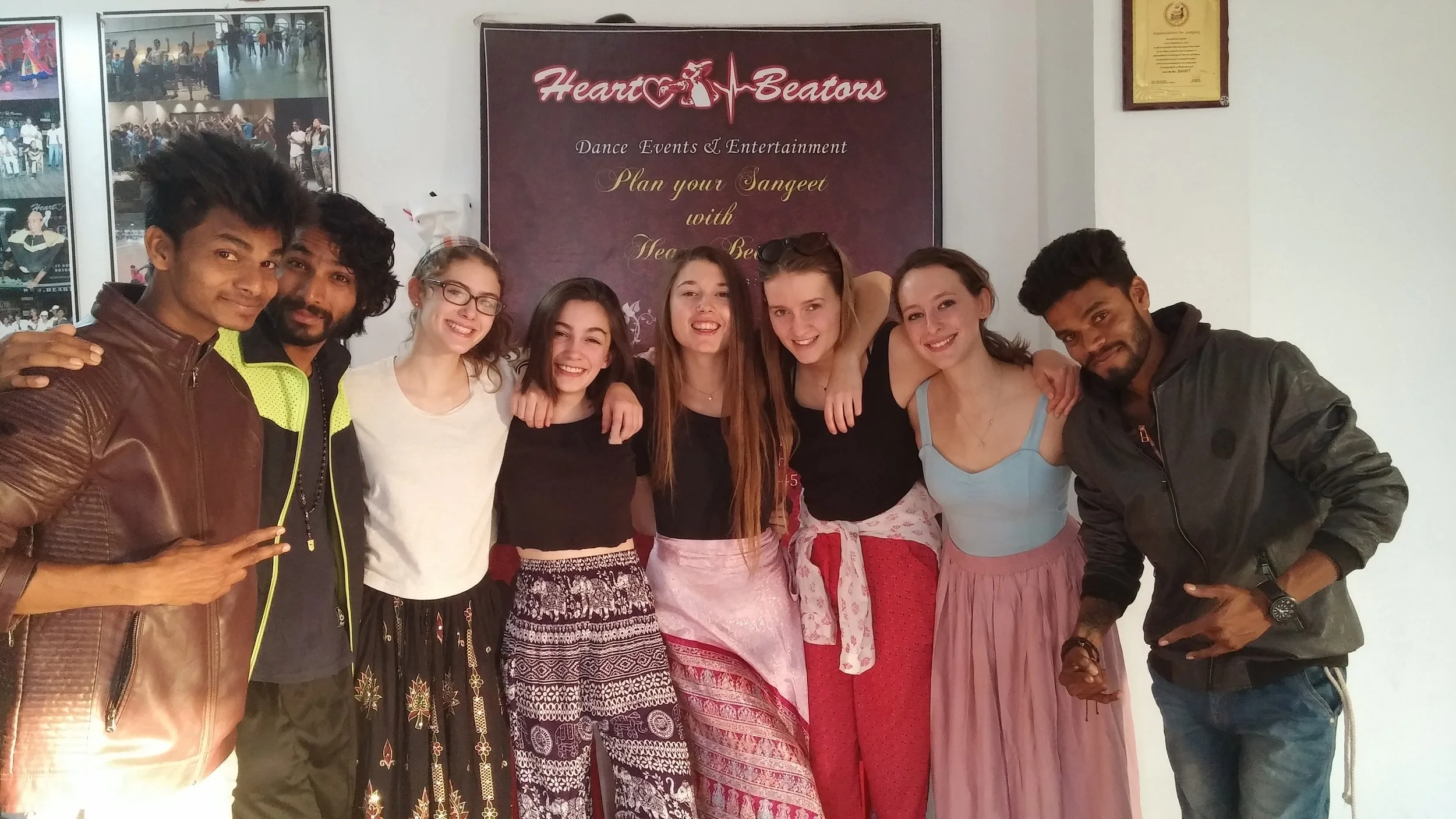 Dancing with the Heartbeators in Udaipur.