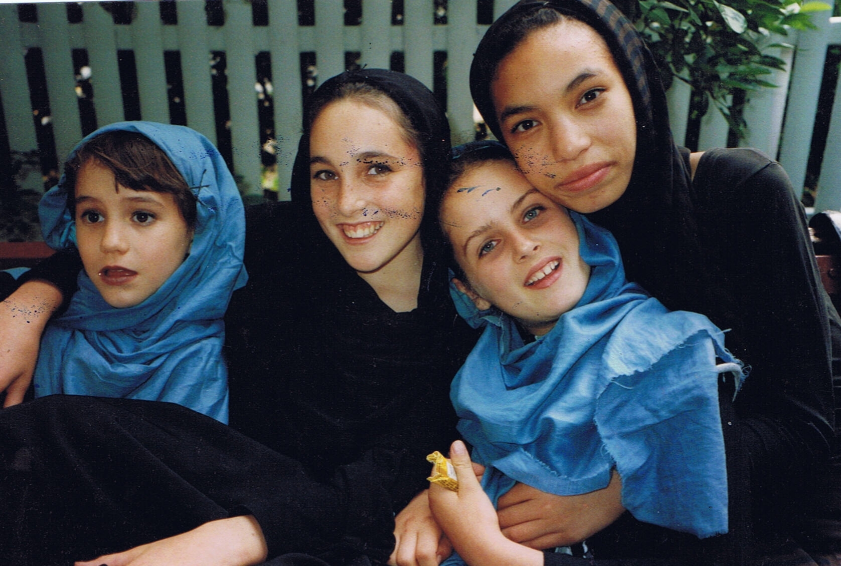 Moraya as Caravan Kid. Alumni Dancers (Left to right): Gabriela O'Shea, Isabel Cottingham, Eliza Alden, and Moraya Seeger. 