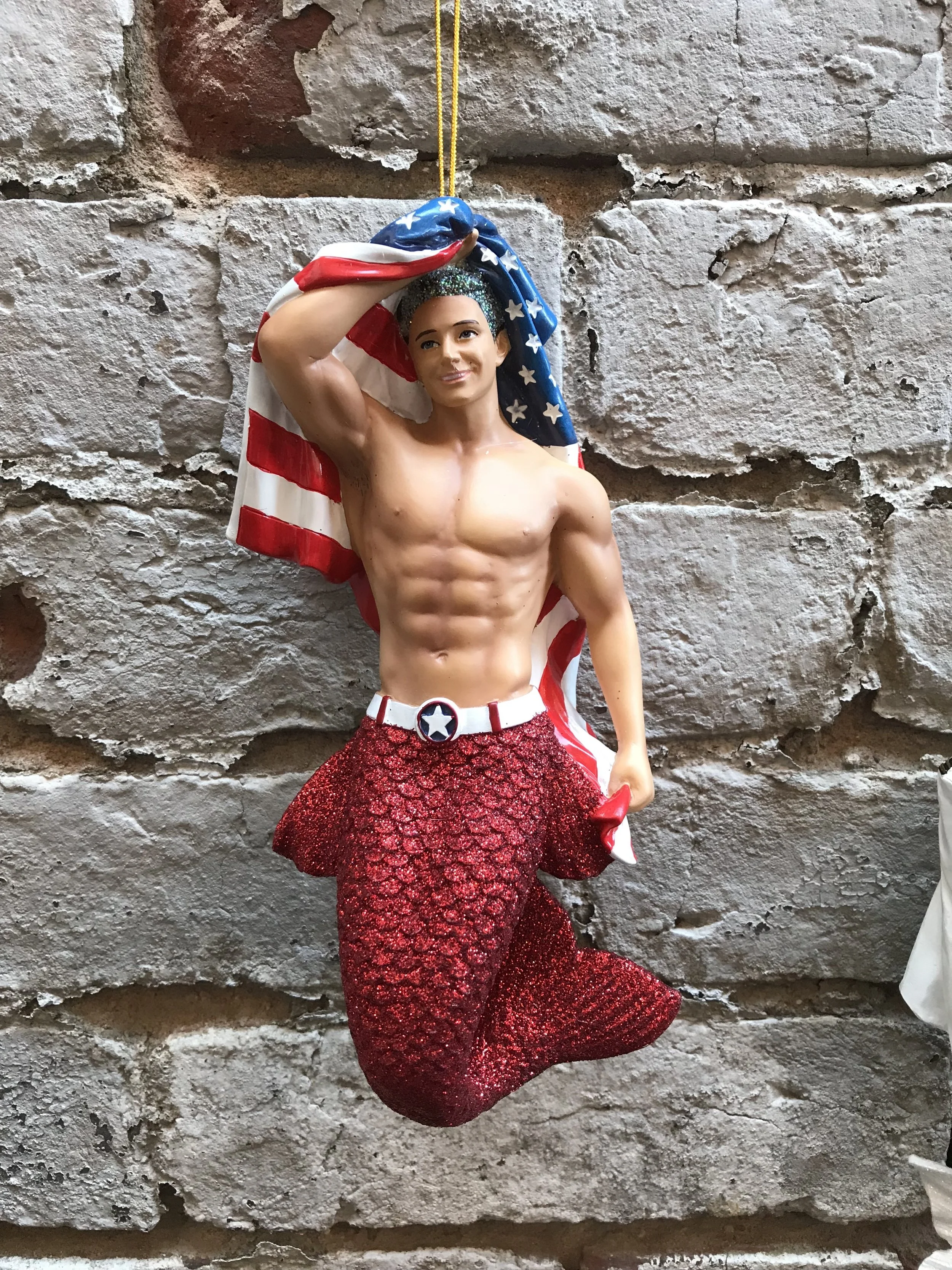 "Patriot" Merman Ornament