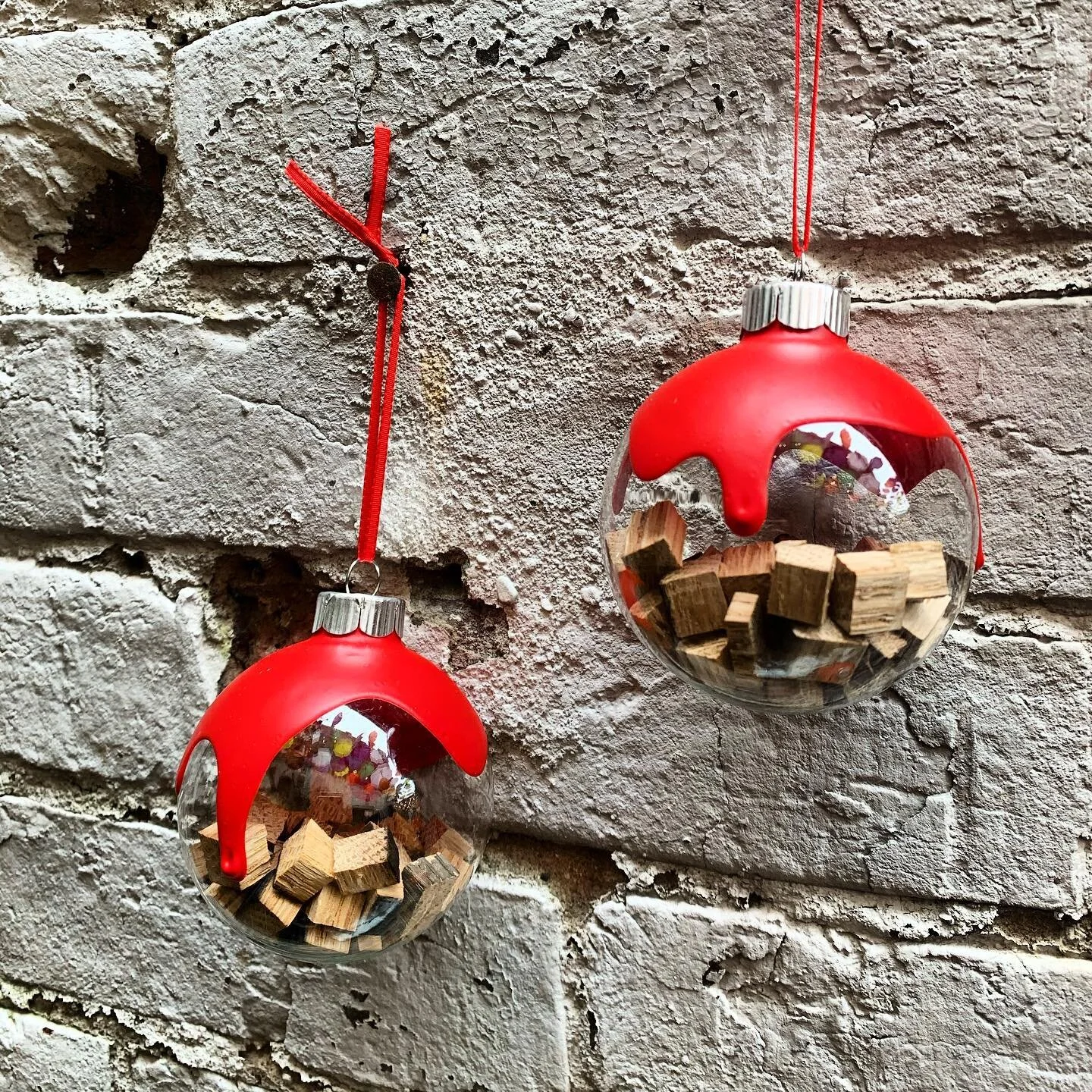 MG Makers Mark inspired ornaments