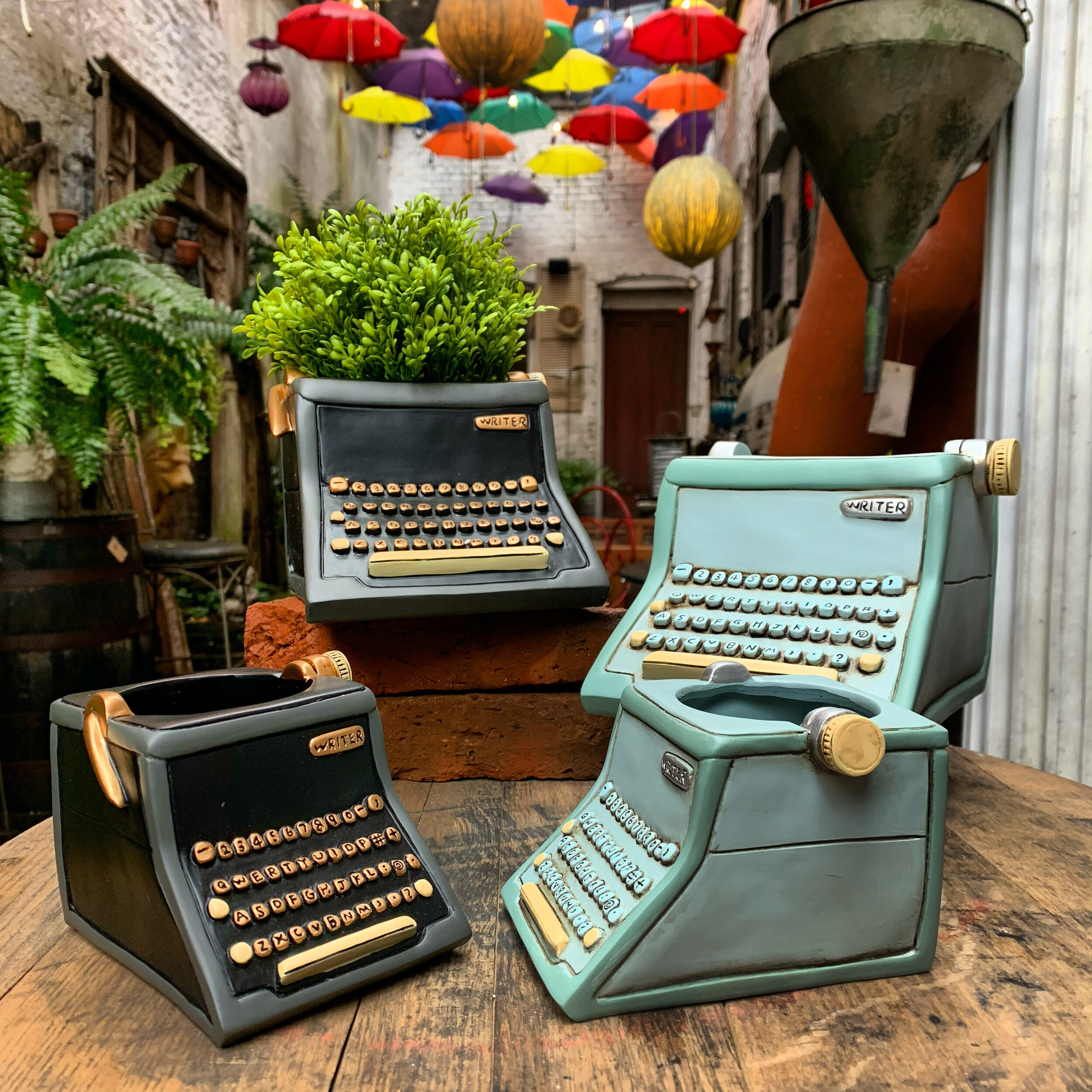 Typewriter Flower Pots