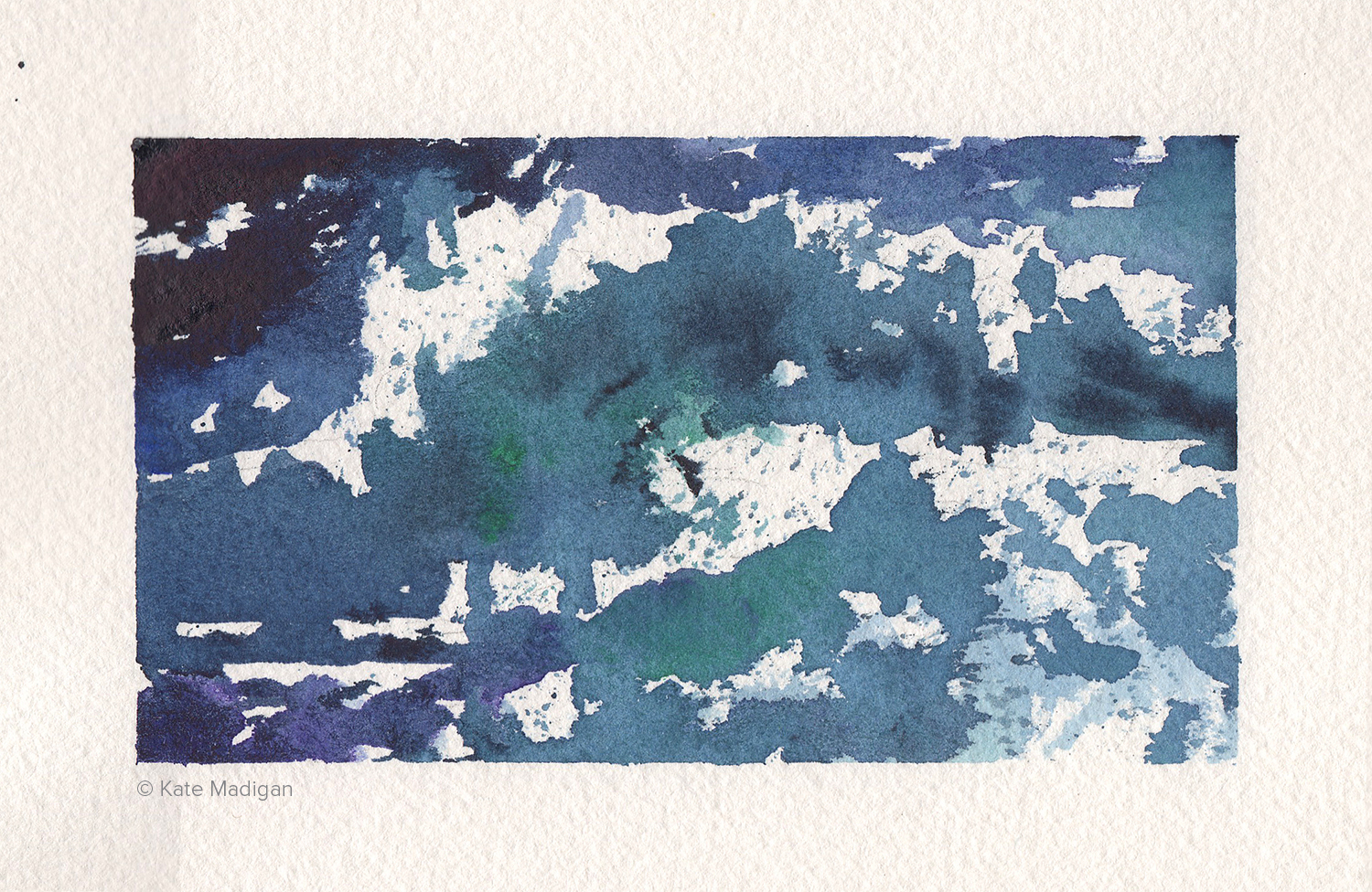 Sea Study 1. Watercolour.