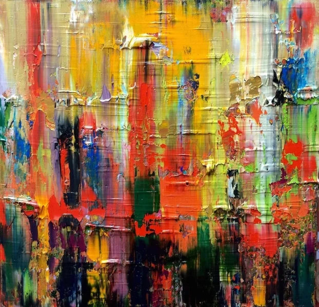 TEAR REPAIR CARE - OIL ON CANVAS - 12x12 in