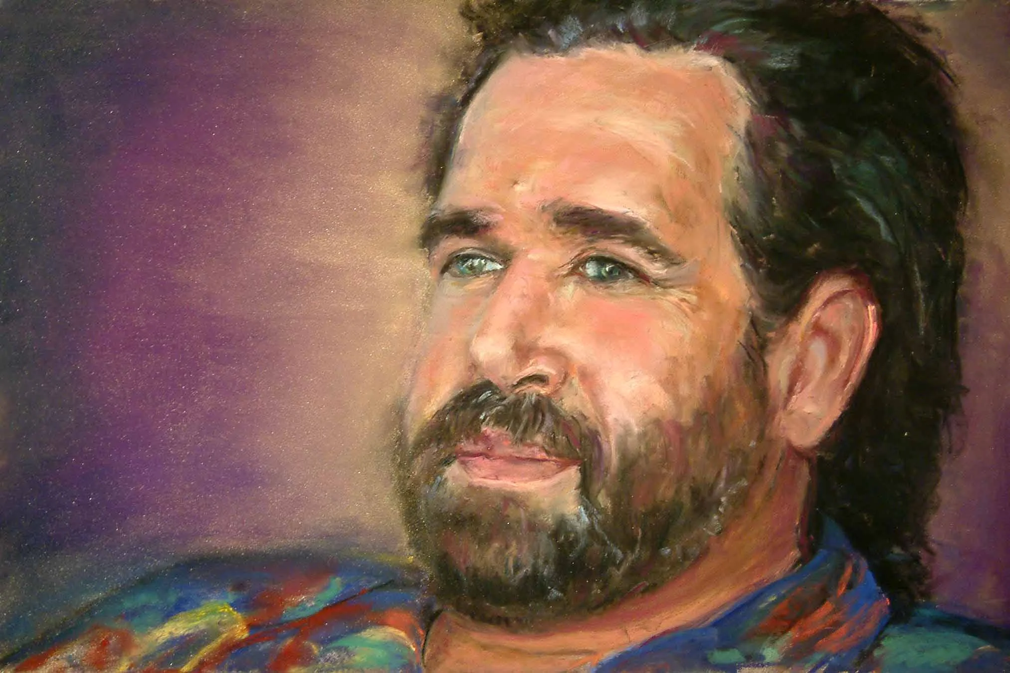 ROB ROBB PORTRAIT - PASTEL ON PAPER