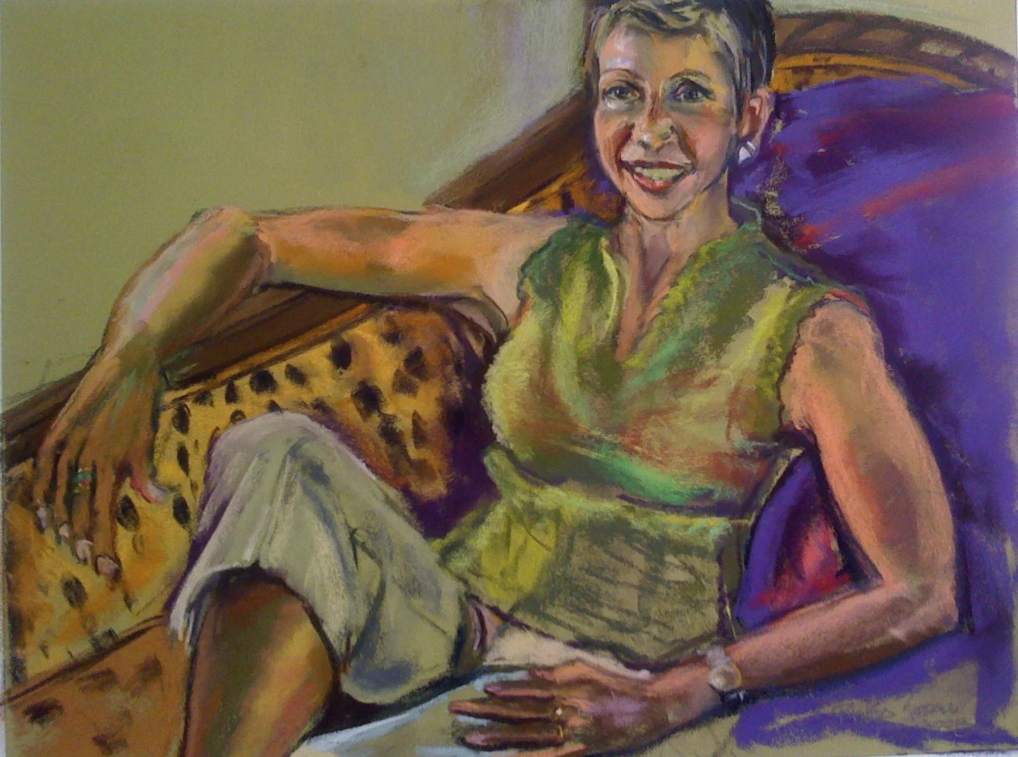K GREENE - PASTEL ON PAPER