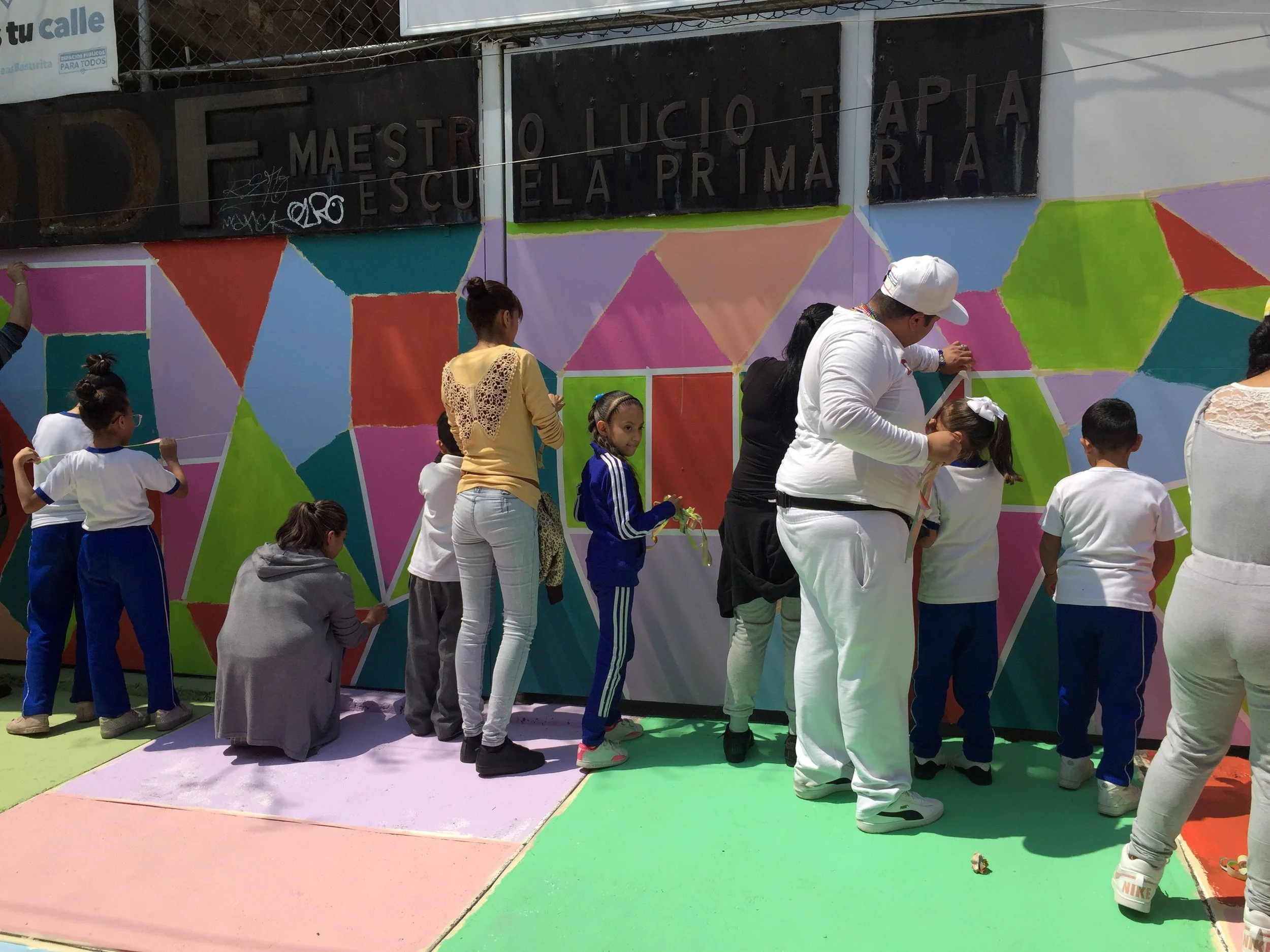 Street + facade painting process