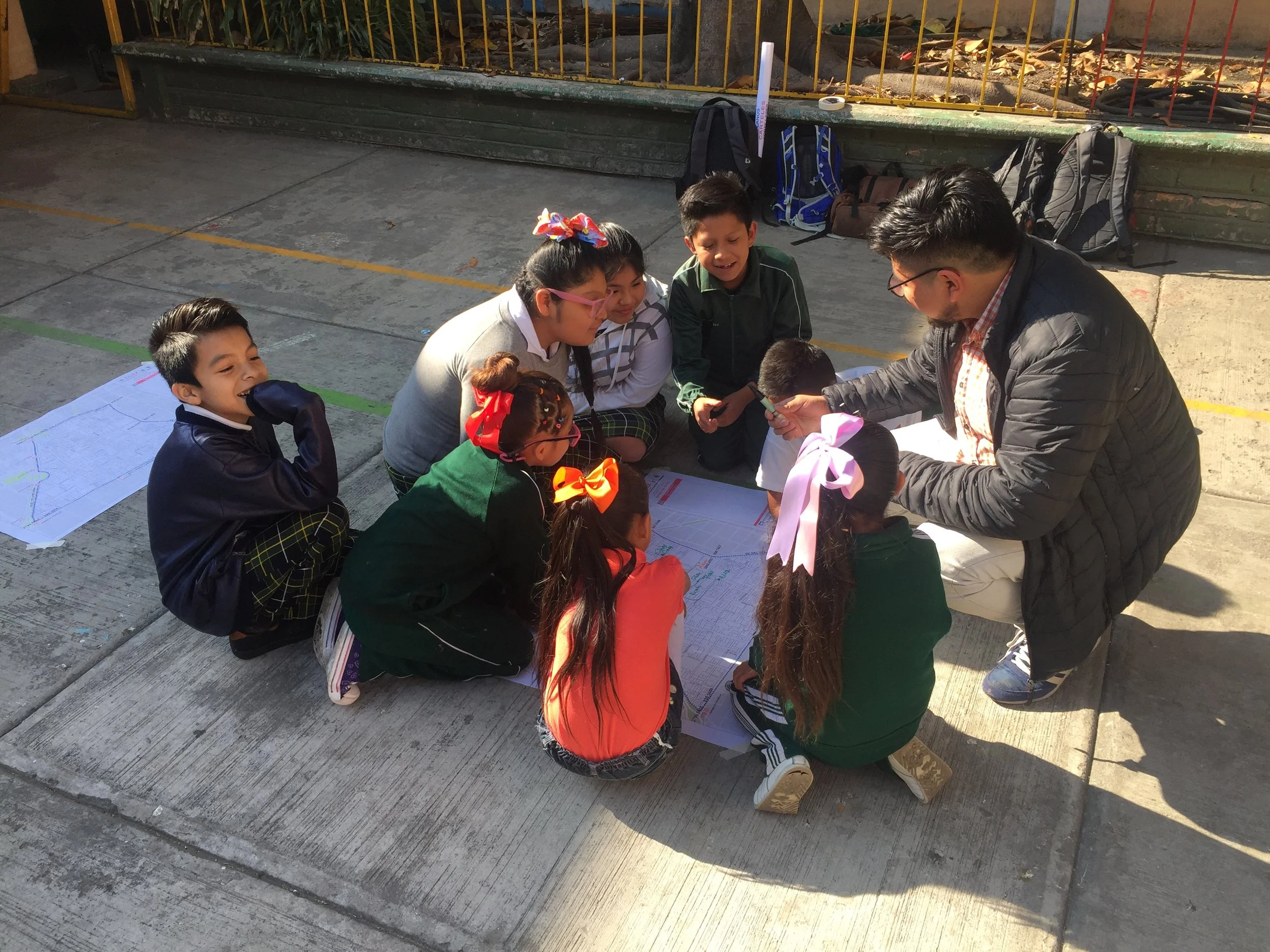 Mapping exercise with students to understand their perceptions of Tepito