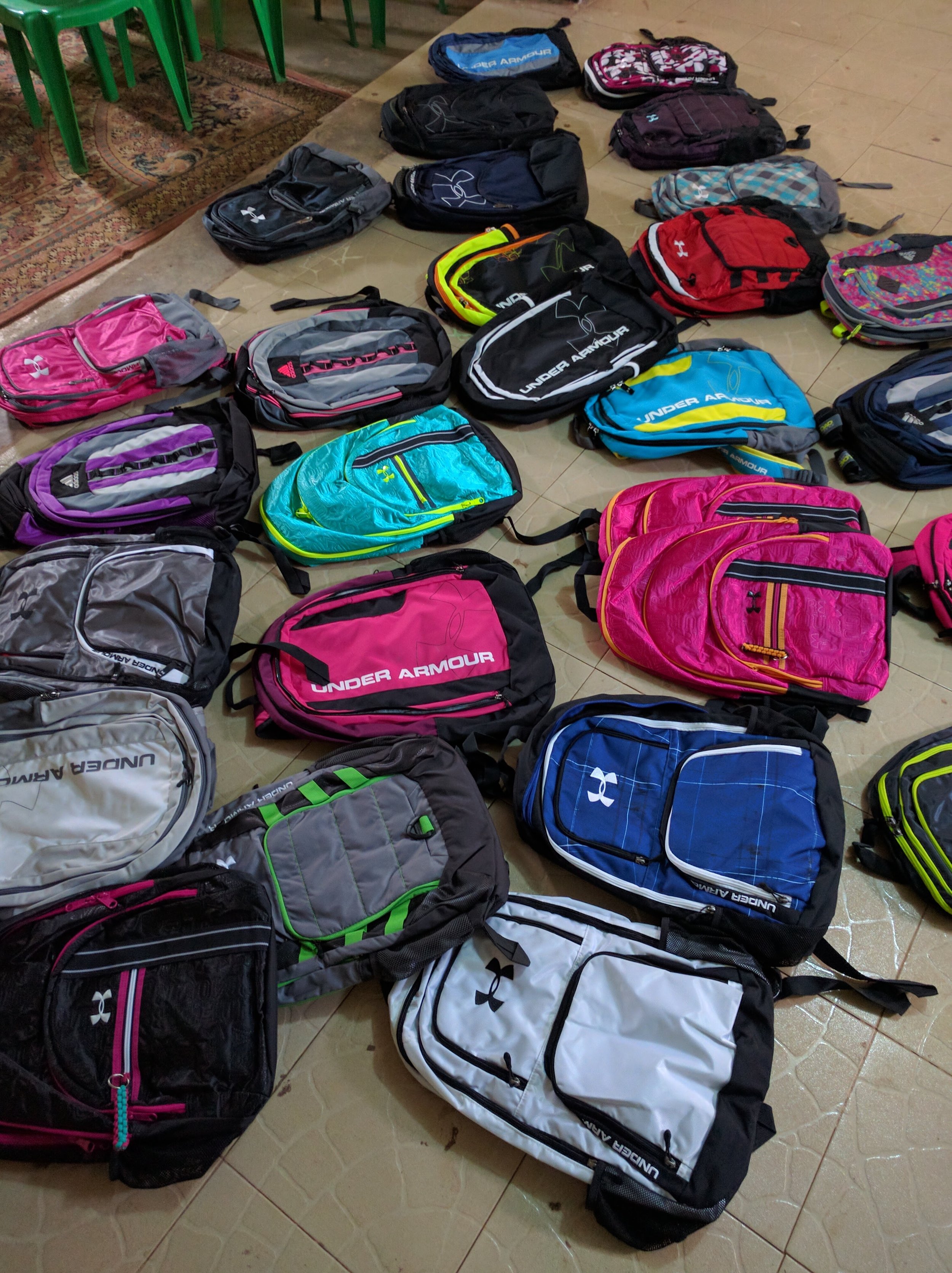 Backpack selection