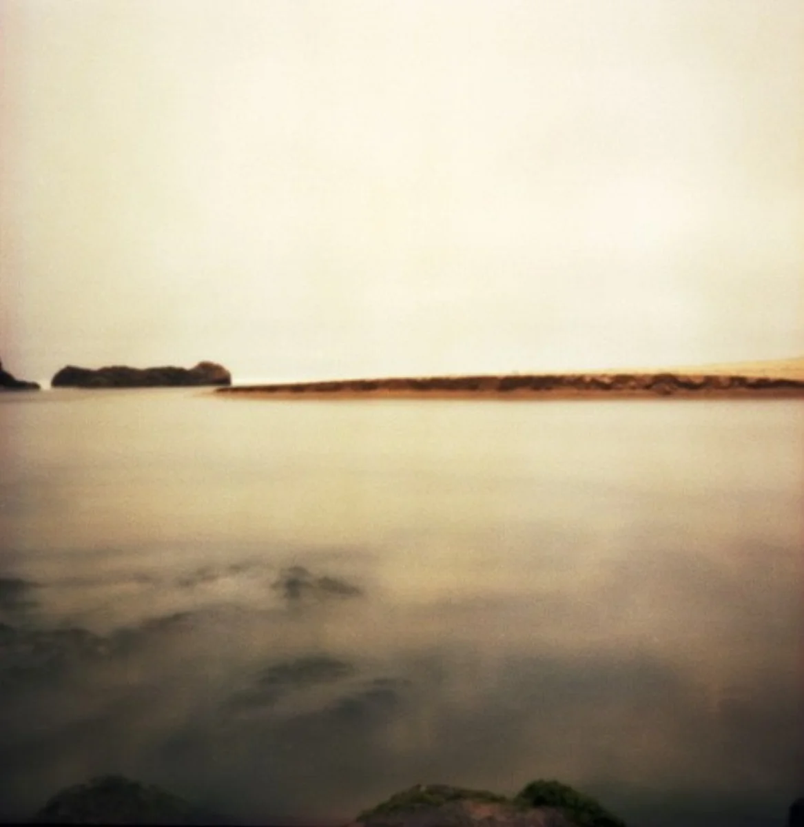 river and beach