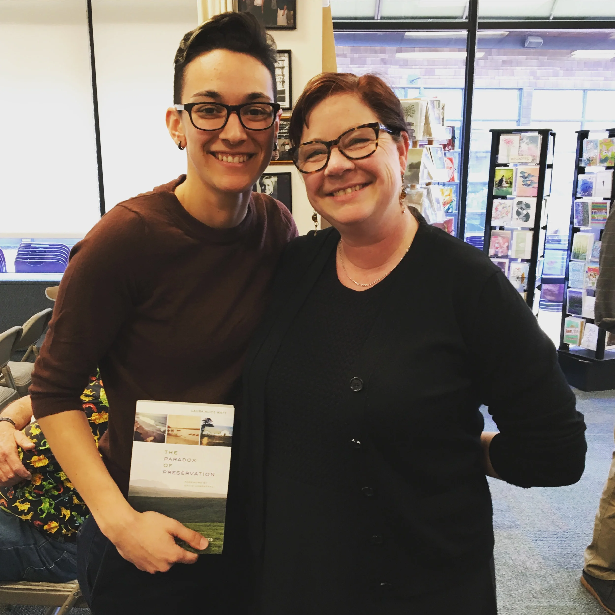 Vita and me, with my book!