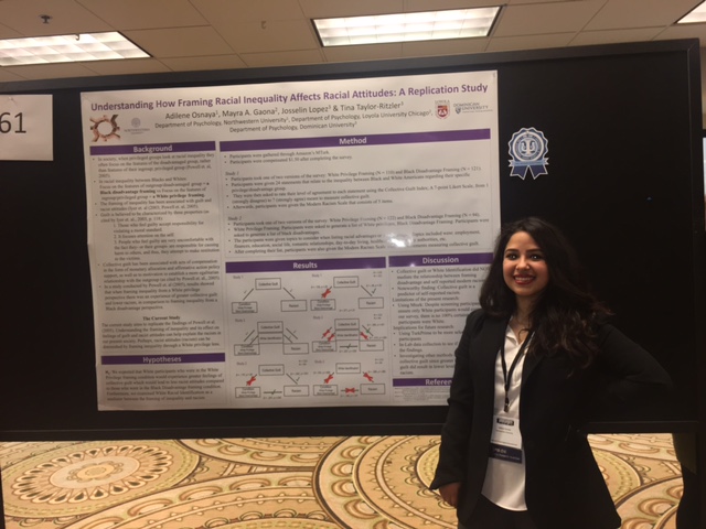 Adilene Osnaya presenting her research at MPA 2018.